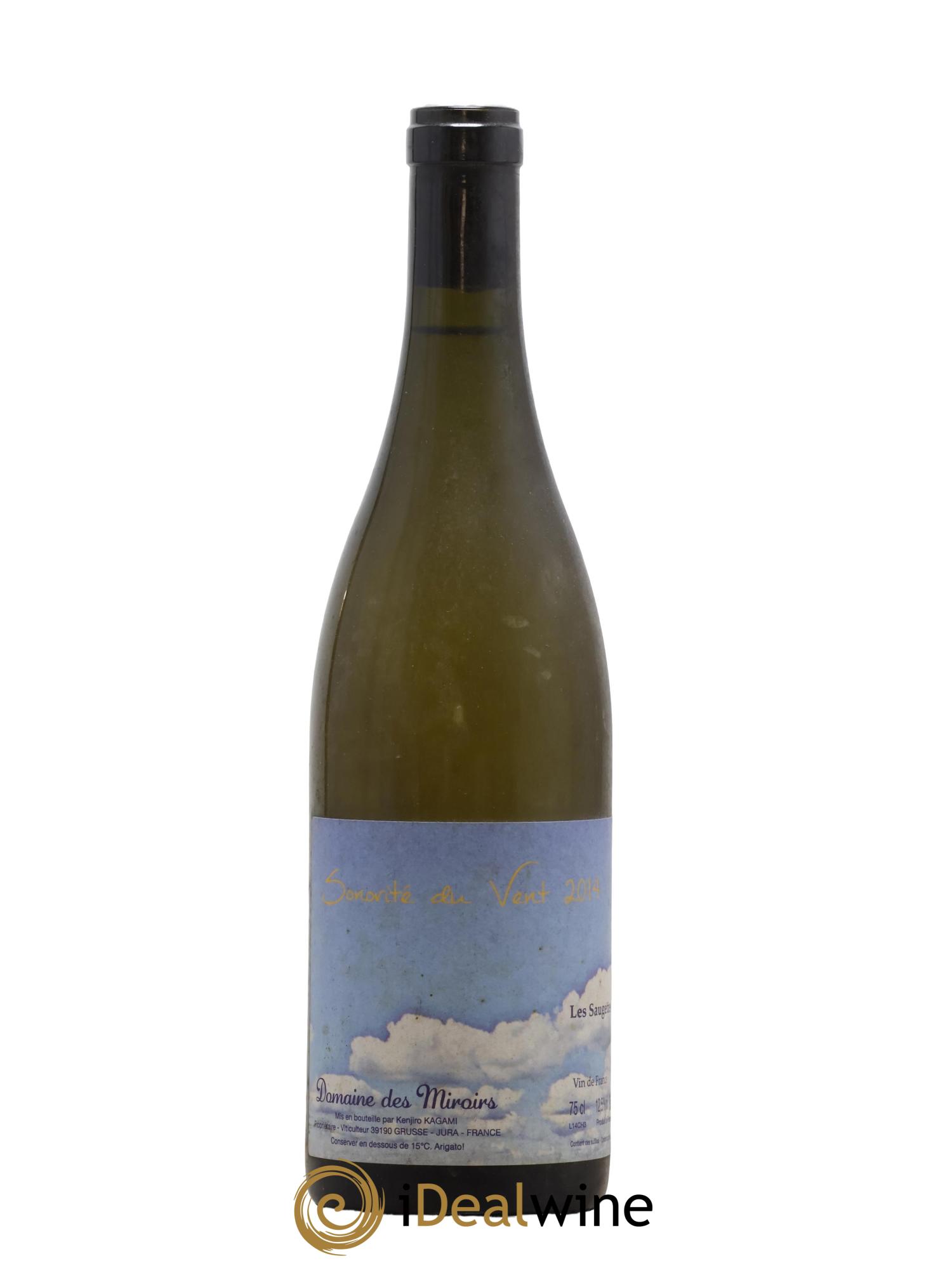 Vin de France Sonorité du vent Les saugettes Kenjiro Kagami - Domaine des Miroirs 2014 - Lot de 1 bouteille - 0