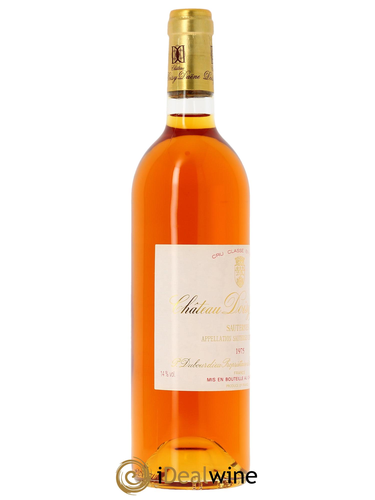 Château Doisy Daëne 2ème Grand Cru Classé (Original-holzkiste ab 6 Fl.) 1975 - Posten von 1 Flasche - 2