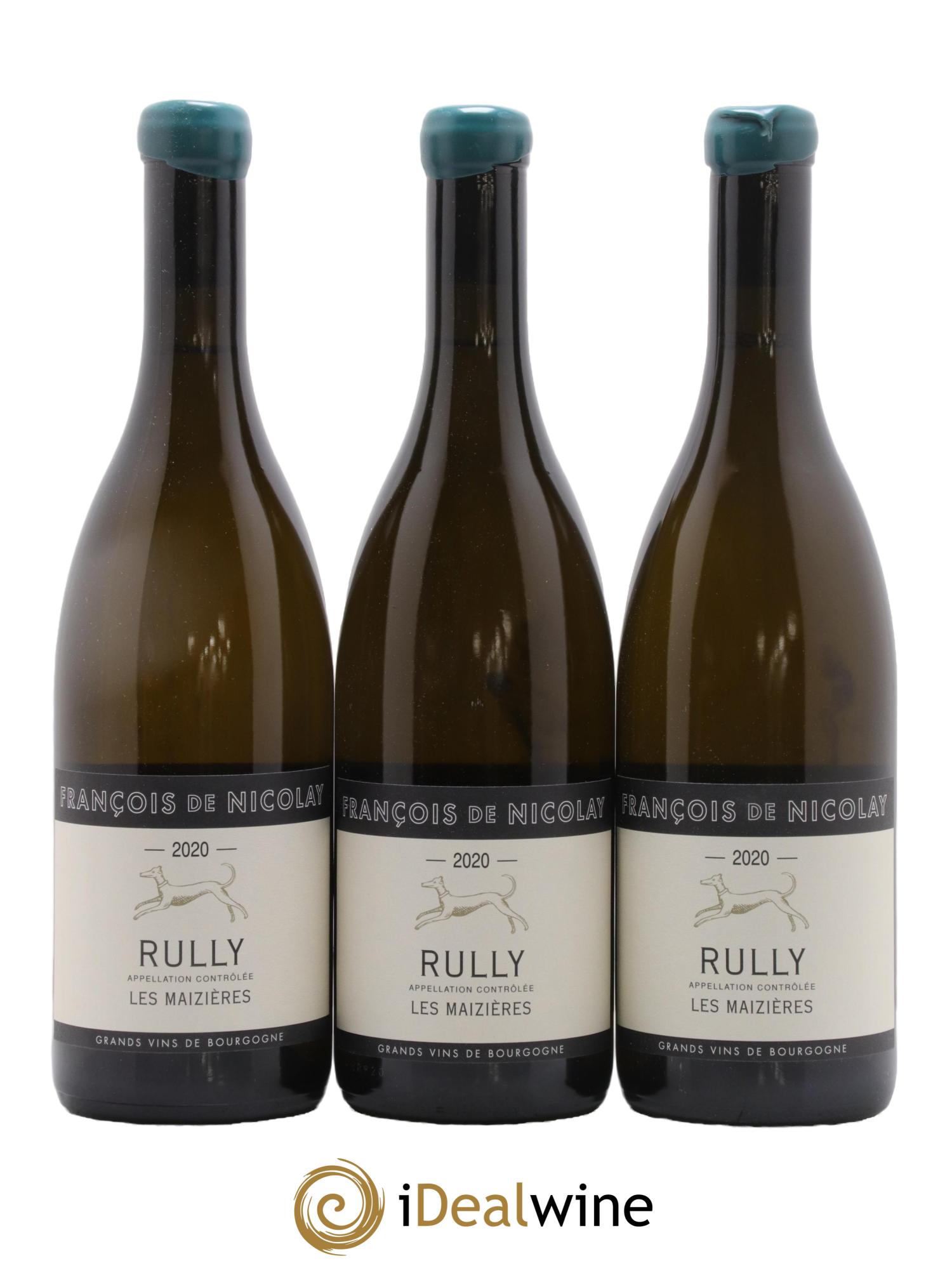 Rully Les Maizières François de Nicolay 2020 - Lot de 3 bouteilles - 0