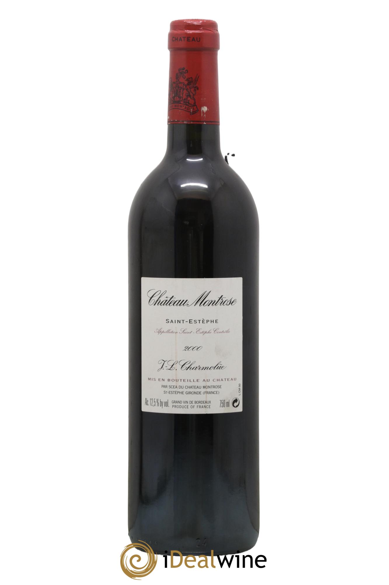 Château Montrose 2ème Grand Cru Classé 2000 - Lot de 1 bouteille - 1
