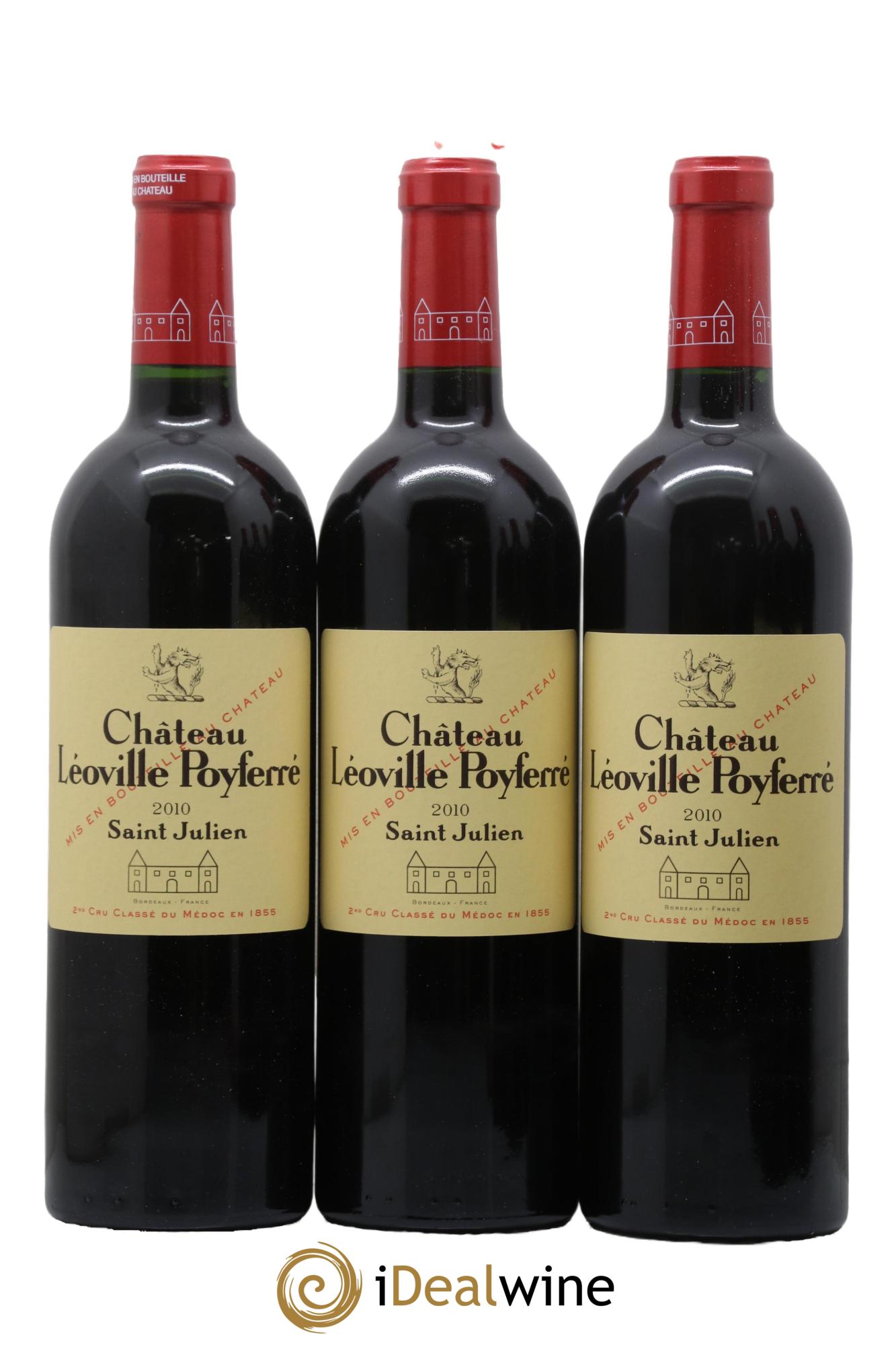 Château Léoville Poyferré 2ème Grand Cru Classé 2010 - Lot of 6 bottles - 2