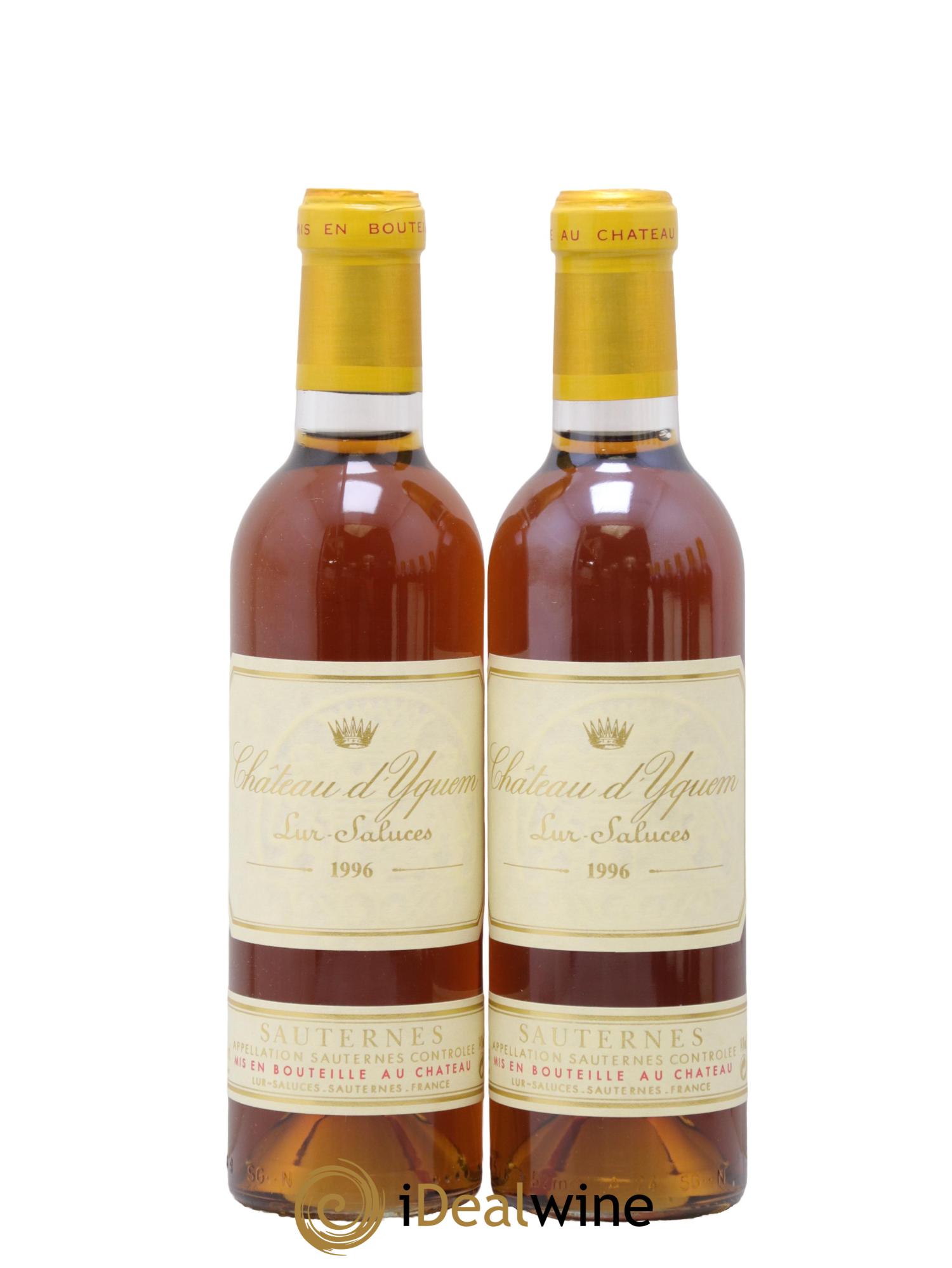 Château d' Yquem 1er Cru Classé Supérieur 1996 - Posten von 2 Demi-Flaschen - 0