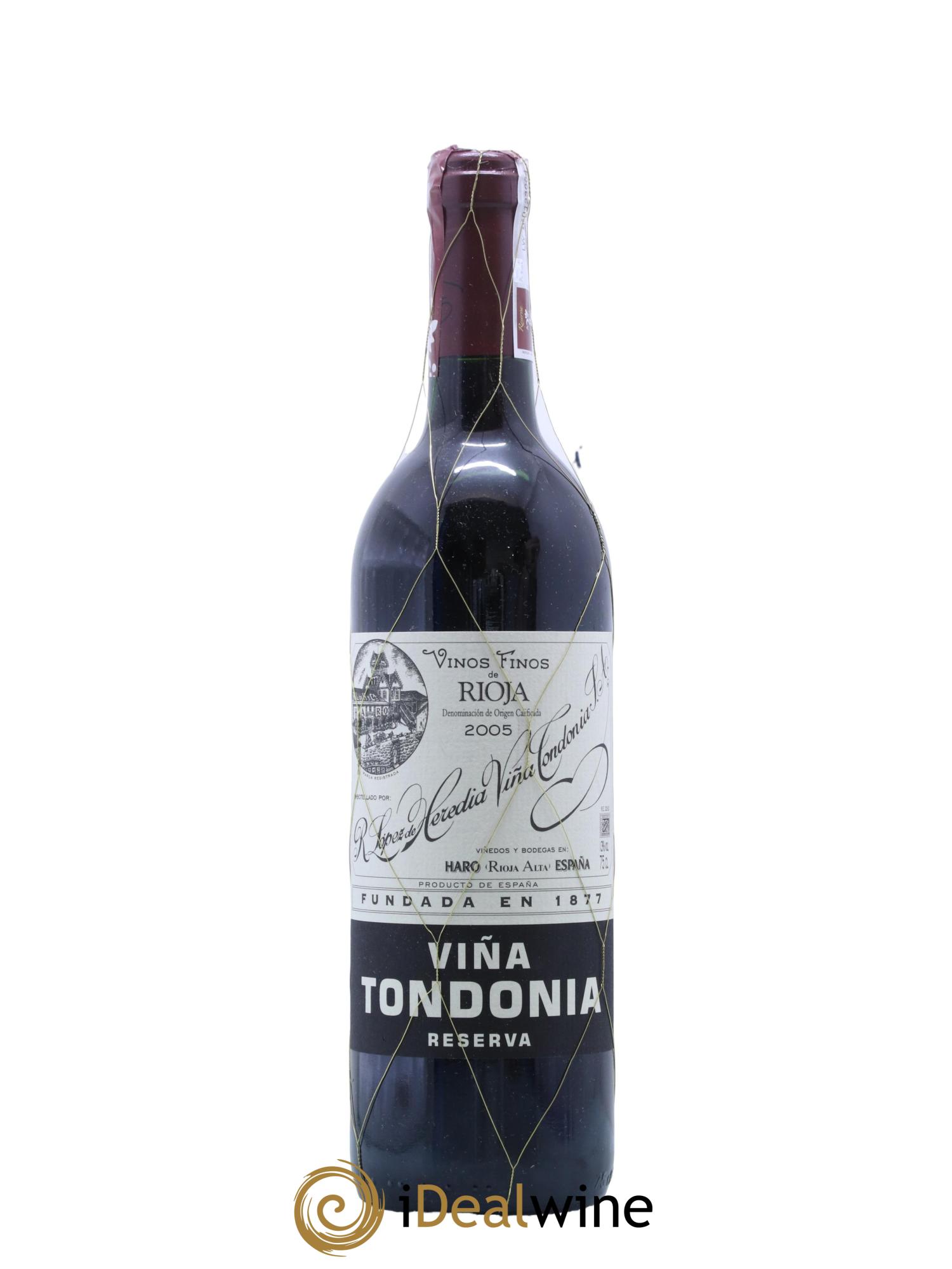 Rioja DOCA Reserva Vina Tondonia R. Lopez de Heredia 2005 - Posten von 1 Flasche - 0