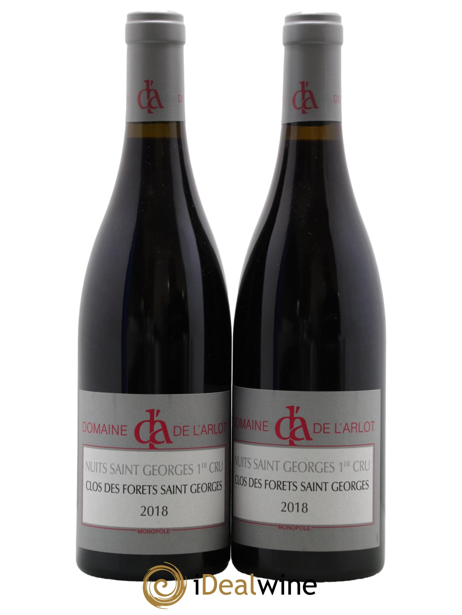 Nuits-Saint-Georges 1er Cru Clos des Forêts Saint-Georges Domaine de l'Arlot 2018 - Lot de 2 bouteilles - 0