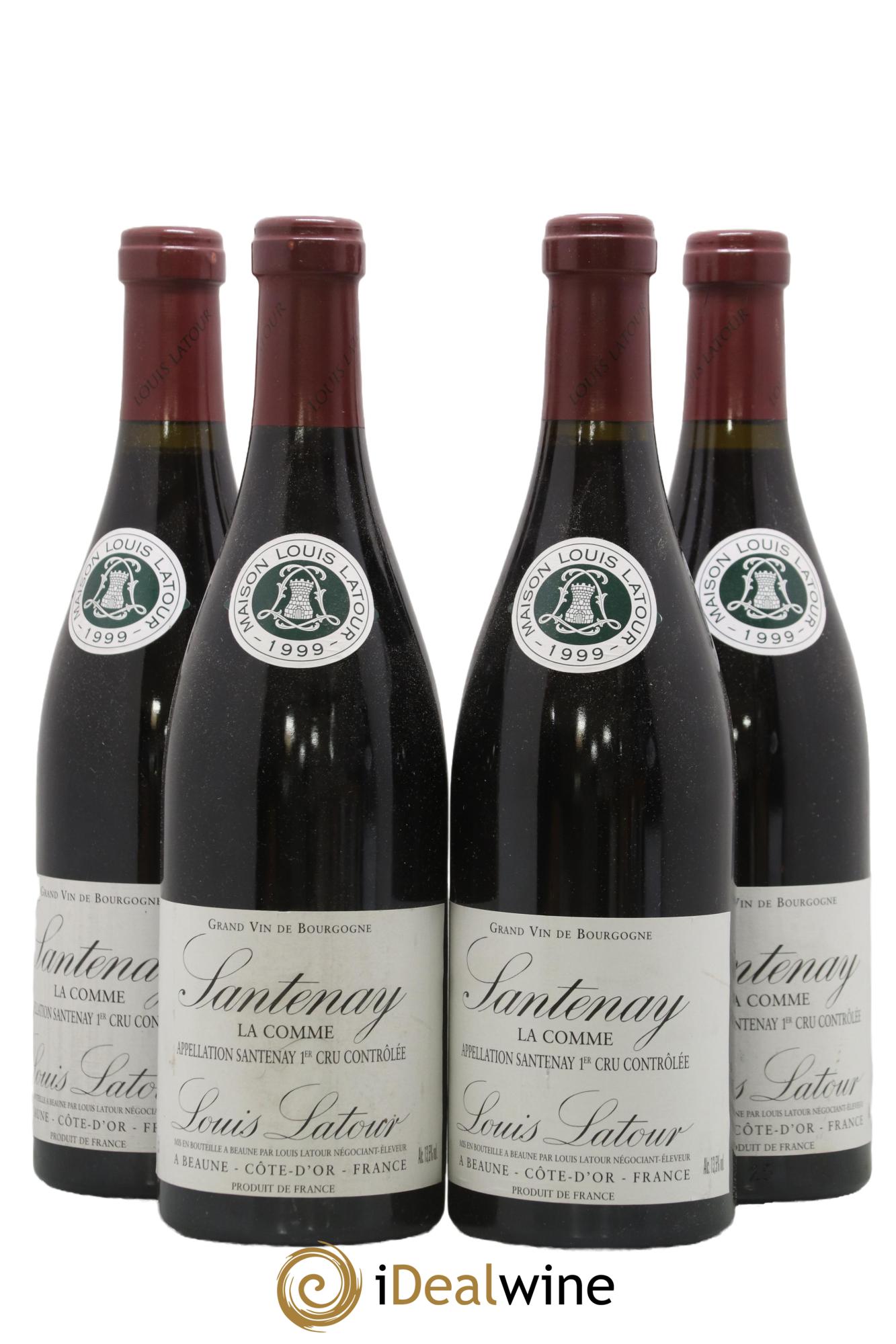 Santenay 1er Cru La Comme Louis Latour 1999 - Lot de 4 bouteilles - 0