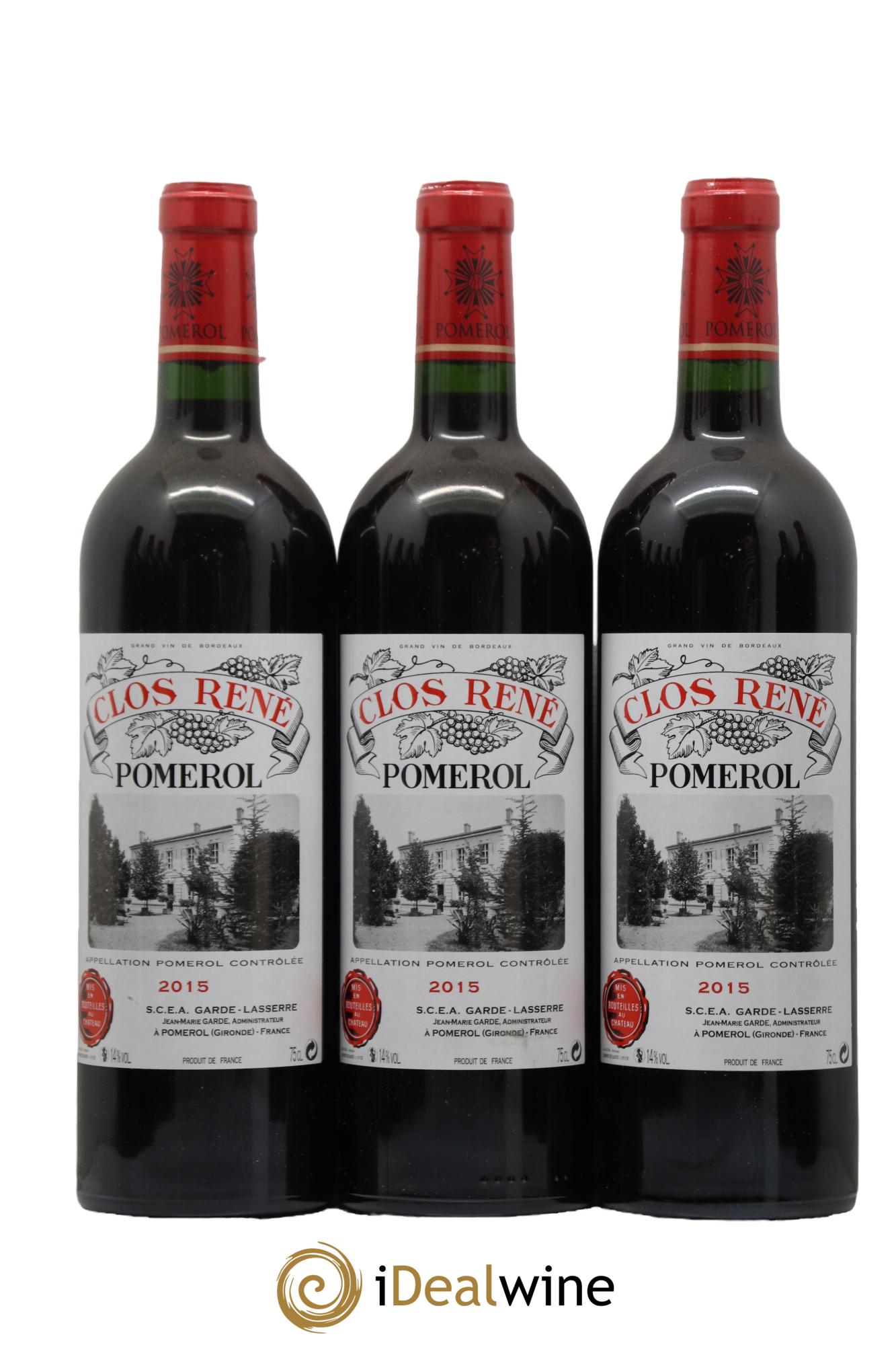 Clos René 2015 - Lot of 12 bottles - 2