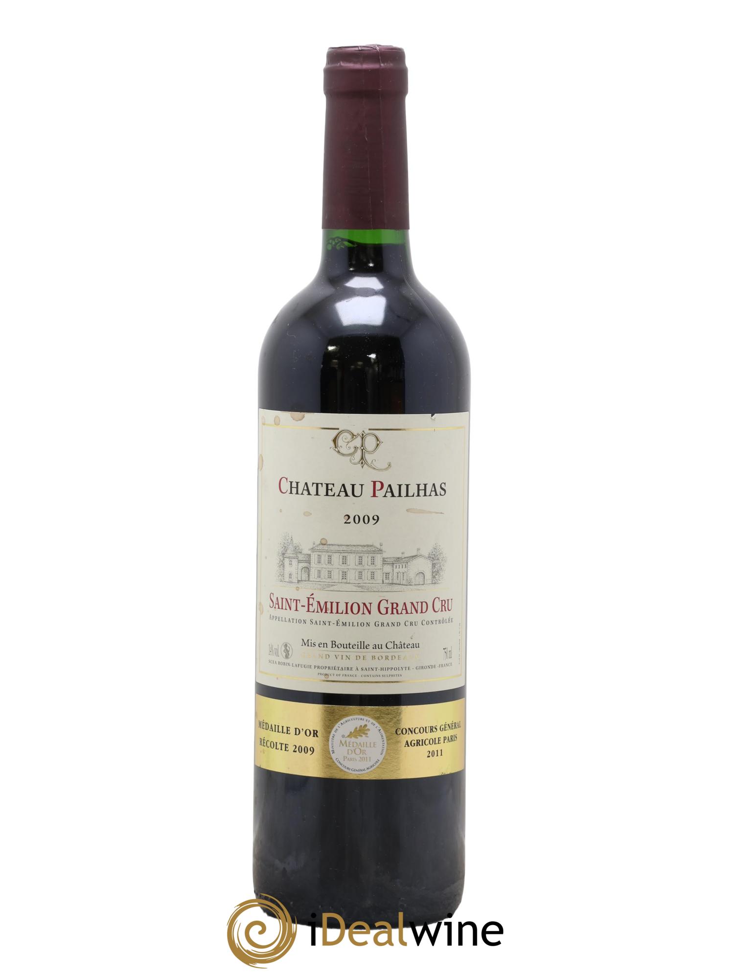 Saint-Émilion Grand Cru Château Pailhas 2009 - Lot of 1 bottle - 0