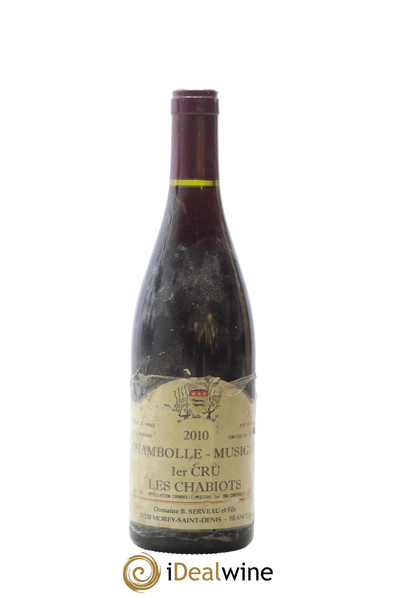 Chambolle-Musigny 1er Cru Les Chabiots Bernard Serveau 2010 - Lot de 1 bouteille - 0