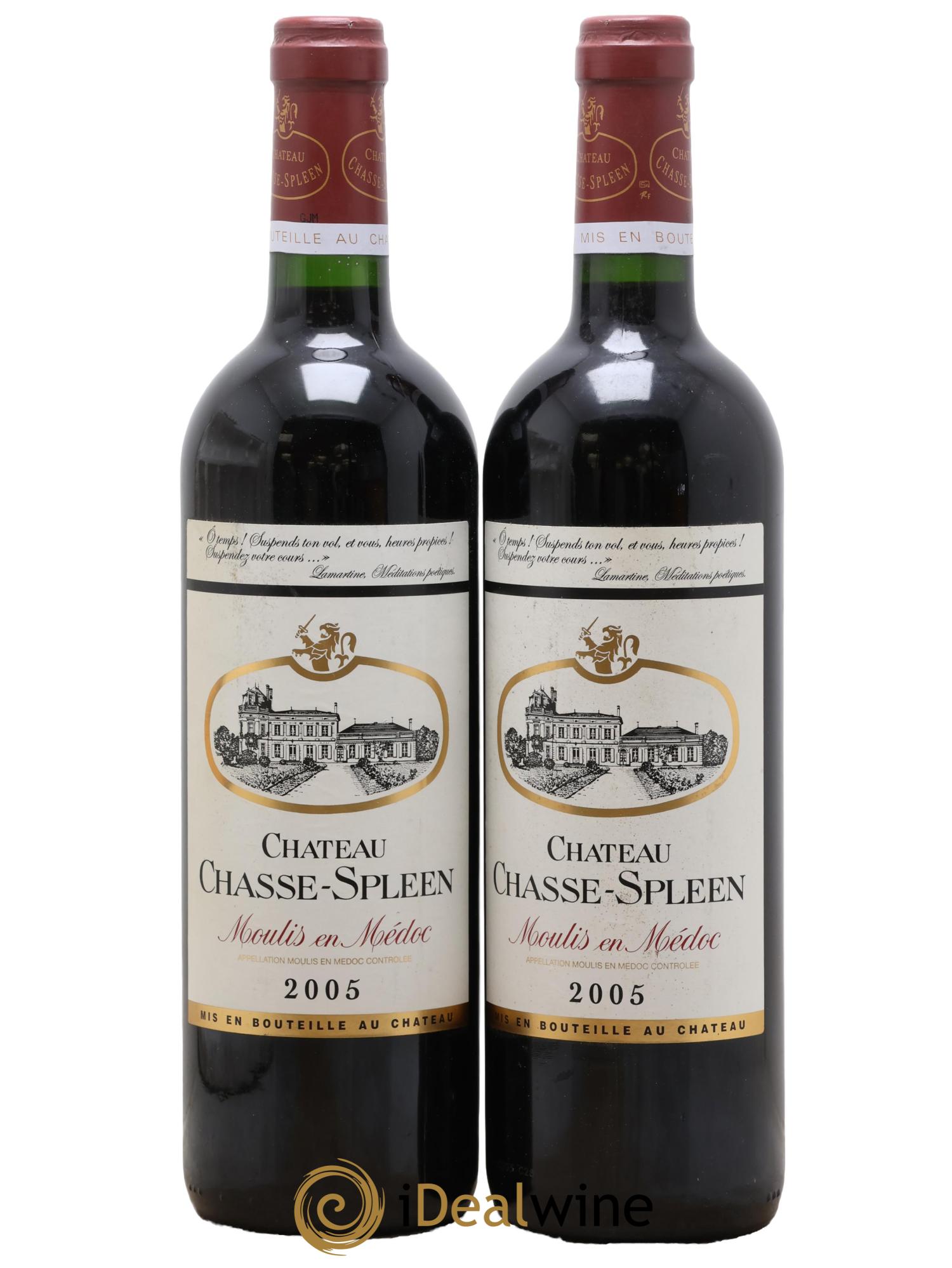 Château Chasse Spleen  2005 - Lot de 2 bouteilles - 0
