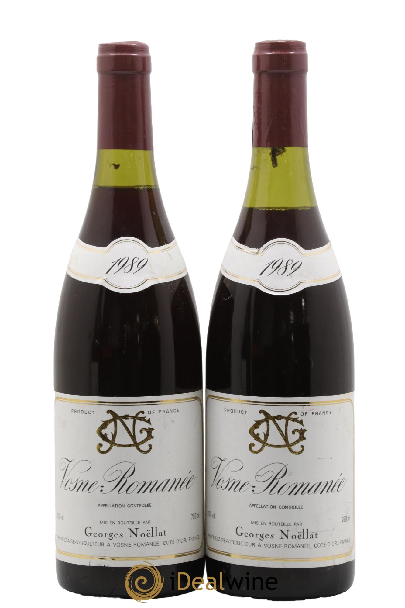 Vosne-Romanée Georges Noëllat (Domaine) 1989 - Lot of 2 bottles - 0