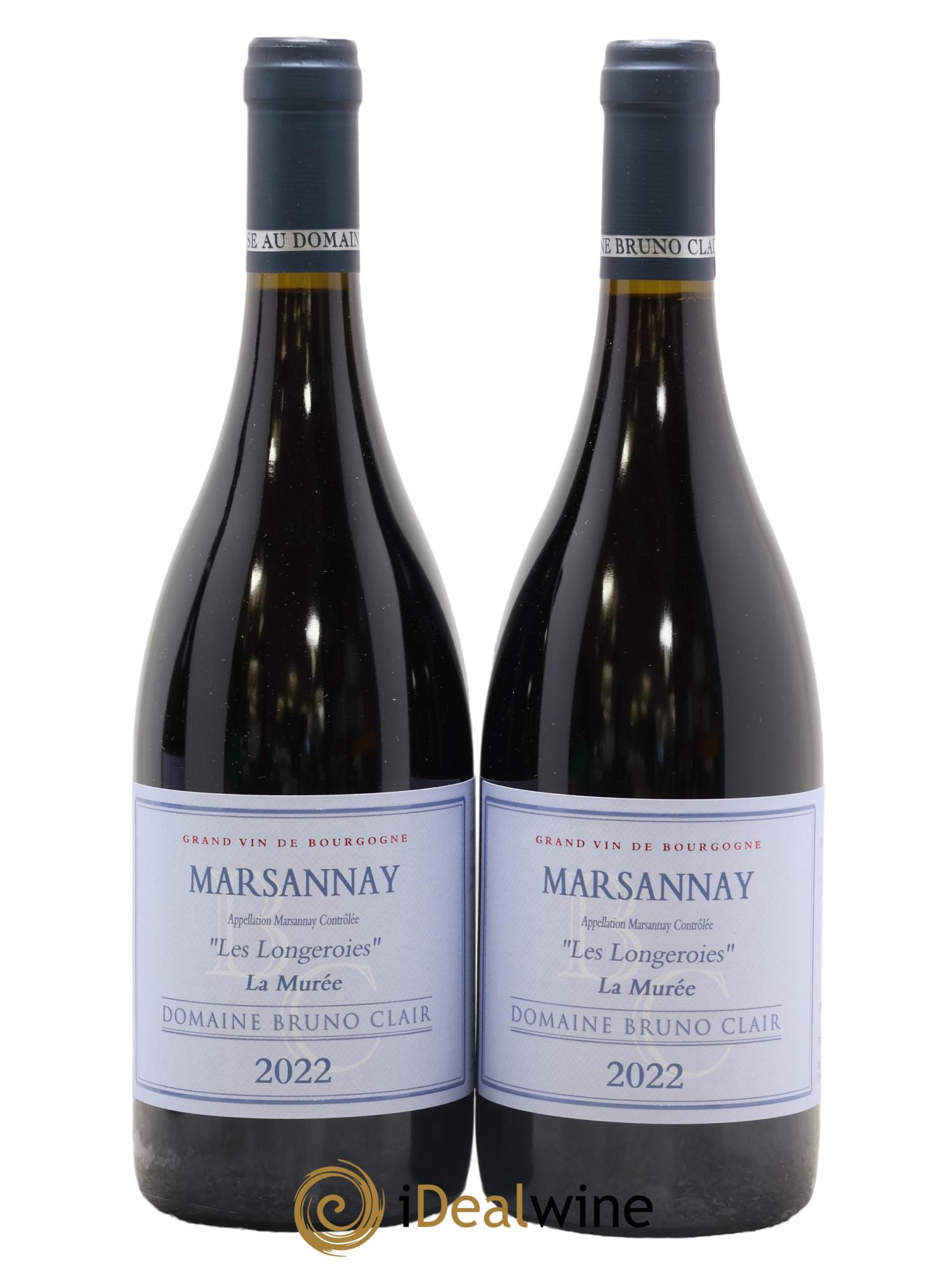Marsannay Les Longeroies Cuvée La Murée Bruno Clair (Domaine) 2022 - Lot de 2 bouteilles - 0