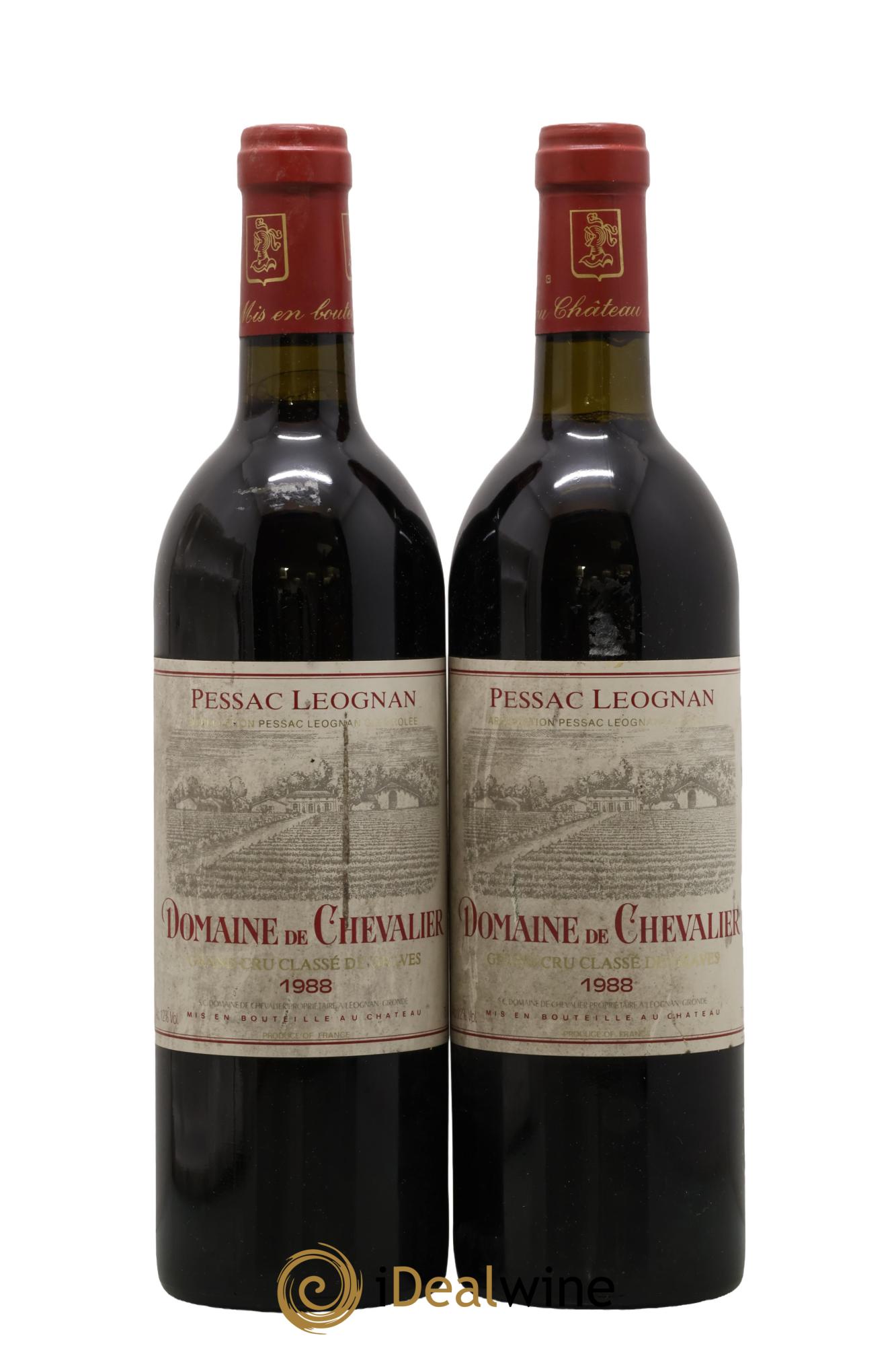 Domaine de Chevalier Cru Classé de Graves 1988 - Lotto di 2 bottiglie - 0