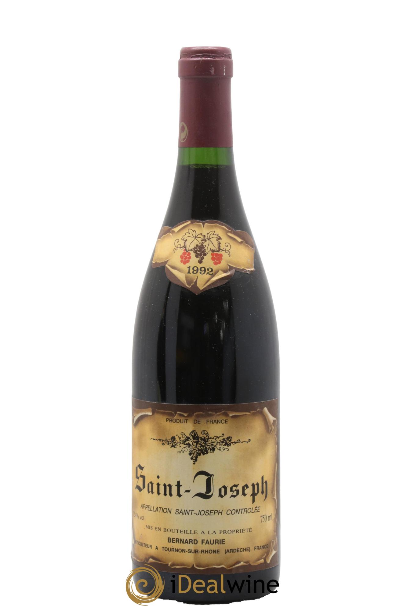 Saint-Joseph Bernard Faurie 1992 - Posten von 1 Flasche - 0