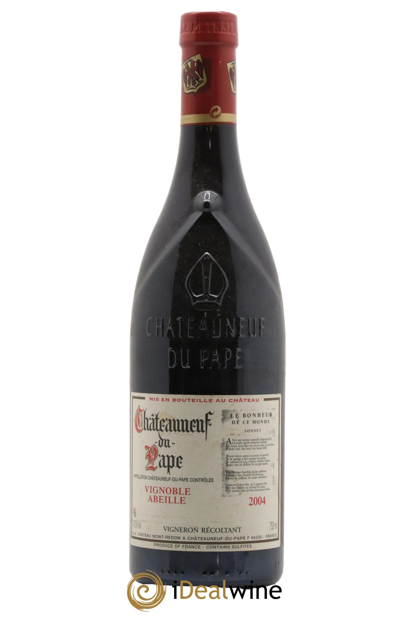 Châteauneuf-du-Pape Vignoble Abeille 2004 - Lot de 1 bouteille - 0