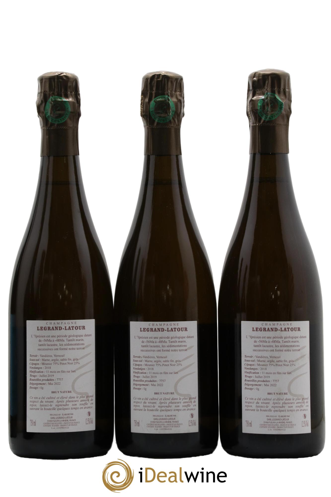 Yprésien Legrand Latour 2018 - Lot de 3 bouteilles - 1