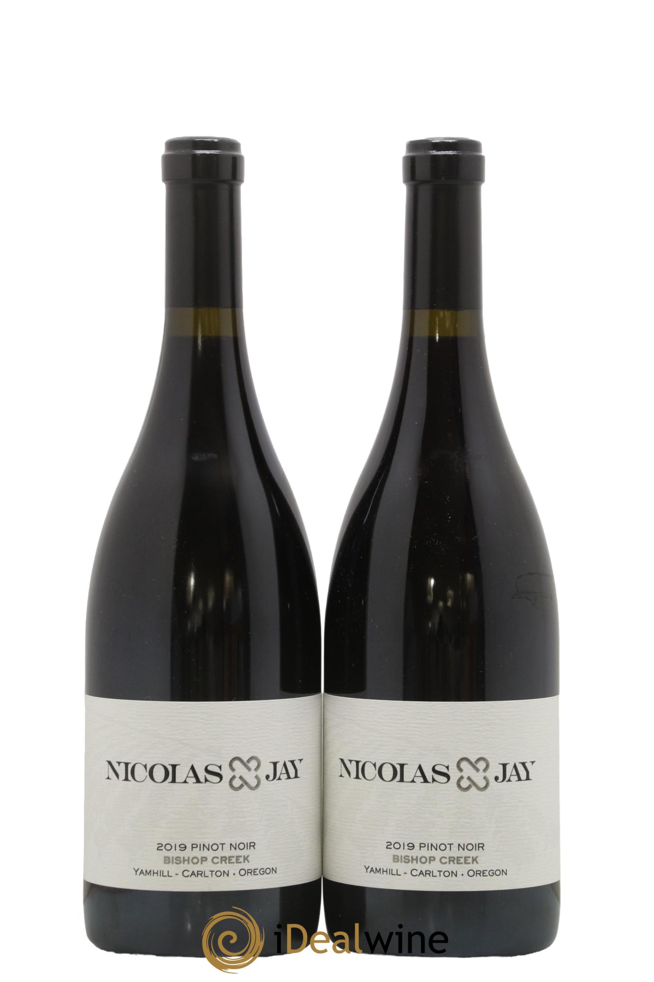Willamette Valley Bishop Creek Pinot Noir Nicolas Jay 2019 - Lot of 2 bottles - 0