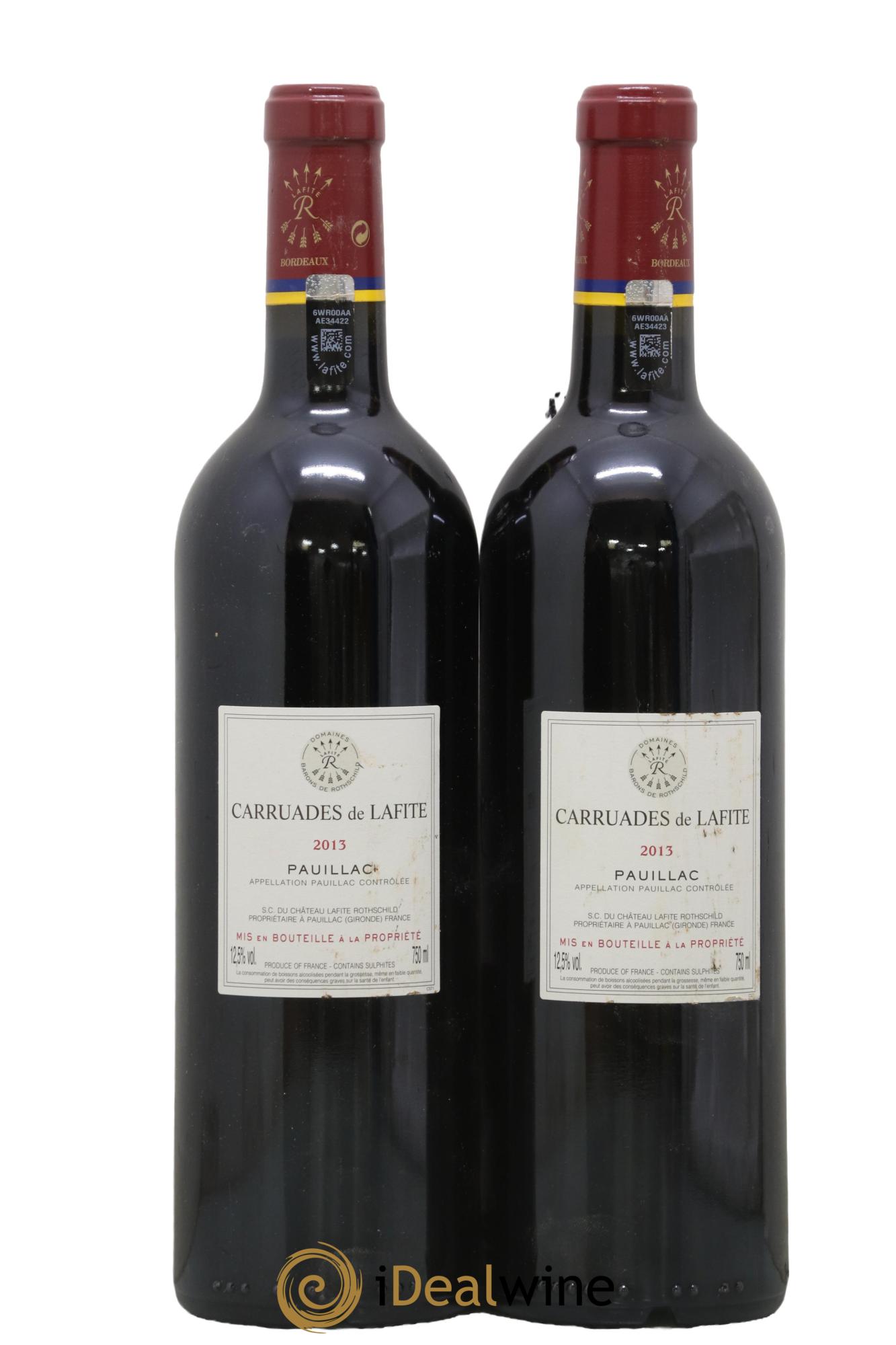 Carruades de Lafite Rothschild Second Vin 2013 - Lot de 2 bouteilles - 1