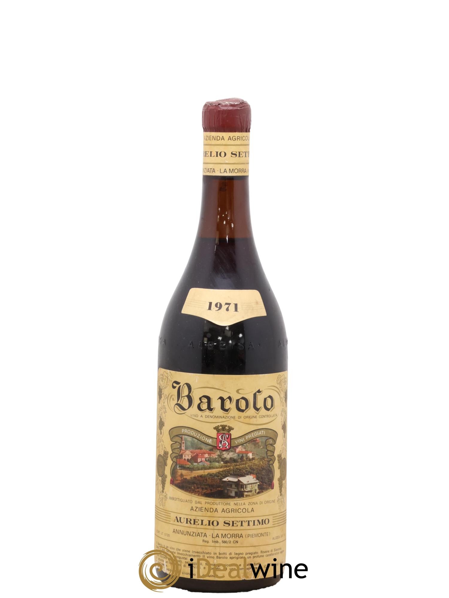 Barolo DOCG Aurelio Settimo 1971 - Lot of 1 bottle - 0