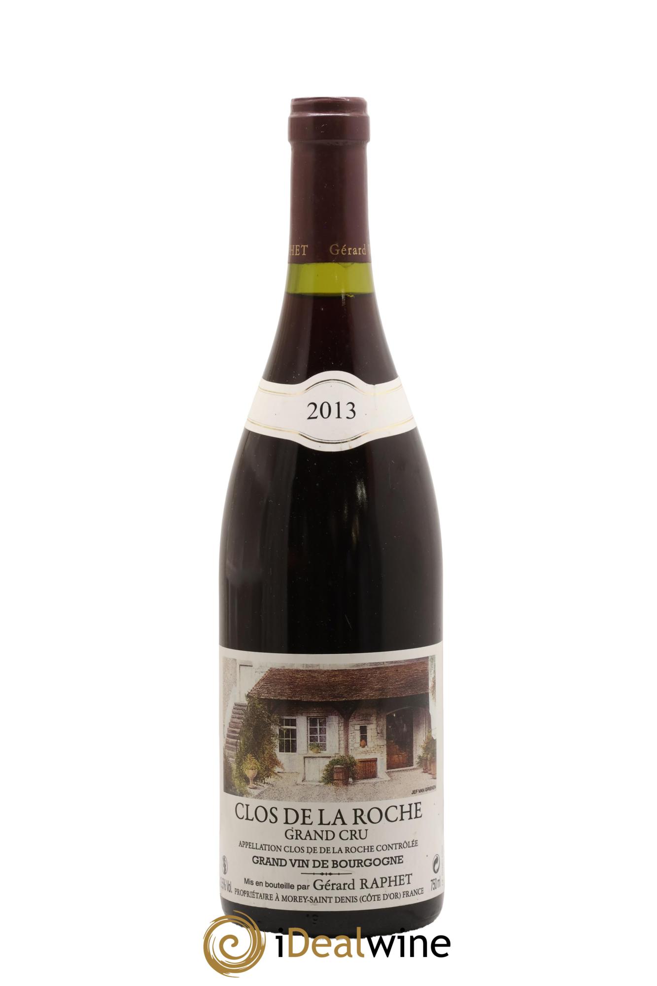 Clos de la Roche Grand Cru Gérard Raphet (Domaine) 2013 - Lote de 1 botella - 0