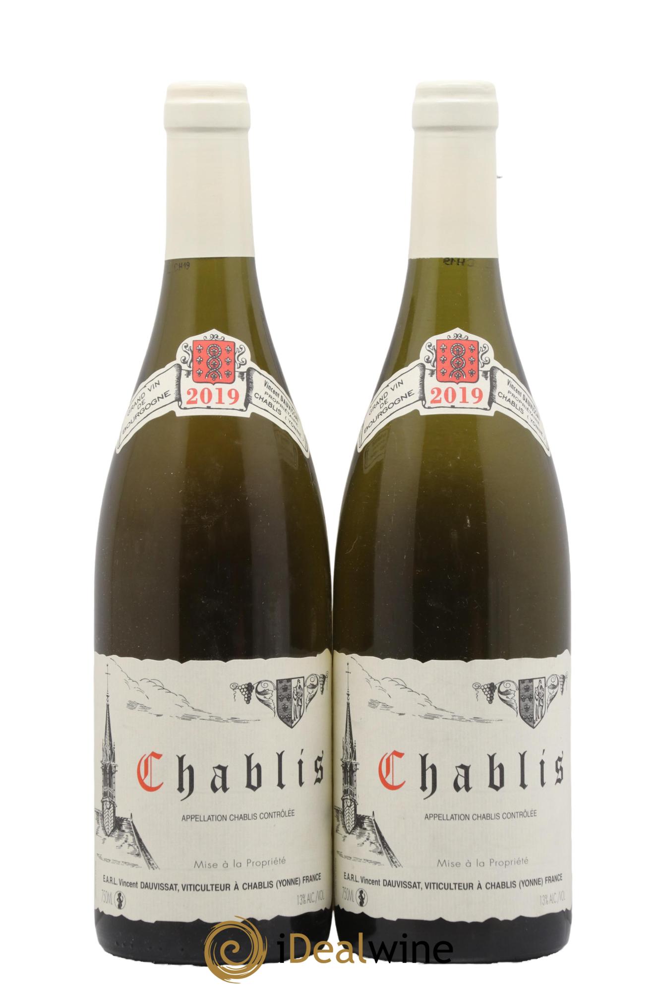 Chablis Vincent Dauvissat (Domaine) 2019 - Lot de 2 bouteilles - 0