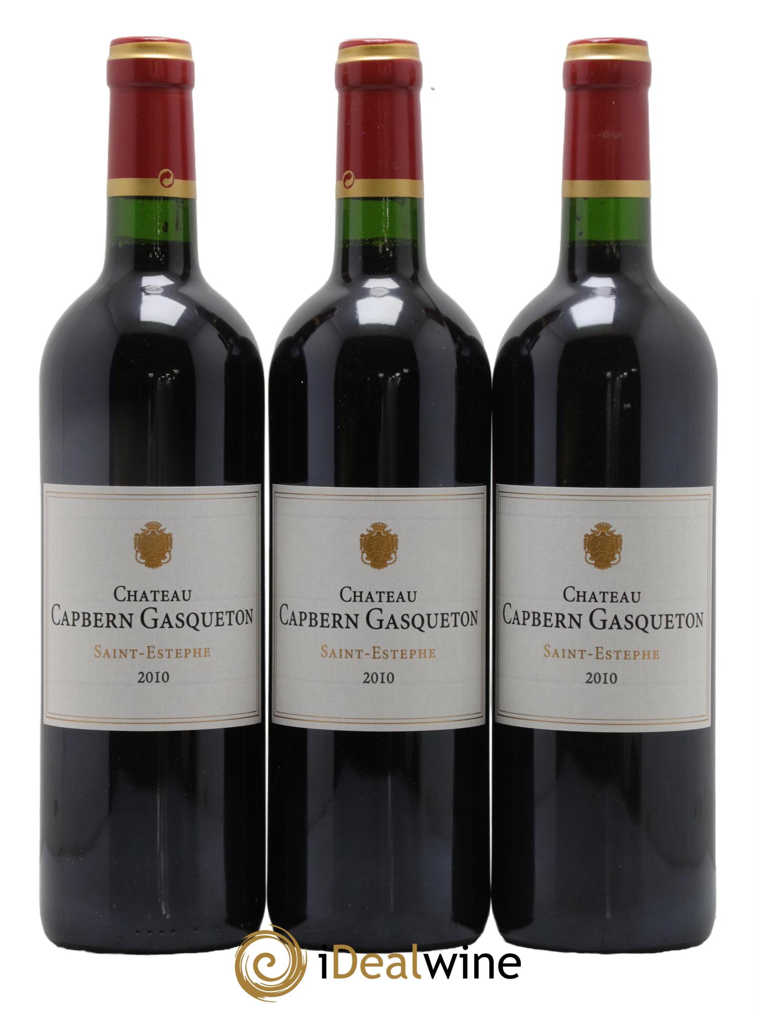 Château Capbern Gasqueton 2010 - Lot de 6 bouteilles - 1