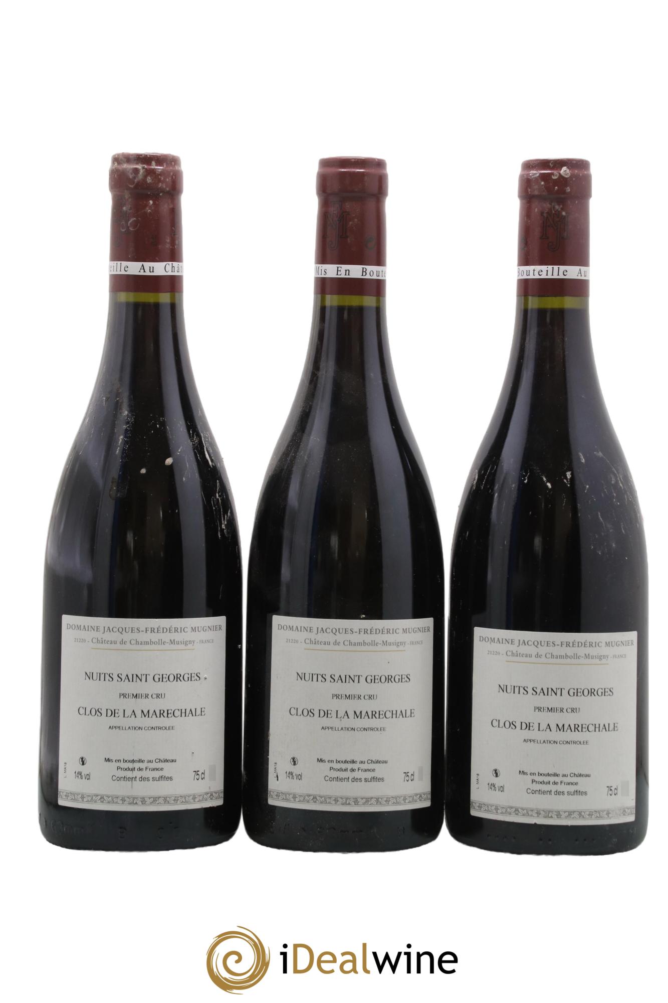Nuits-Saint-Georges 1er Cru Clos de La Maréchale Jacques-Frédéric Mugnier  2018 - Lotto di 3 bottiglie - 1