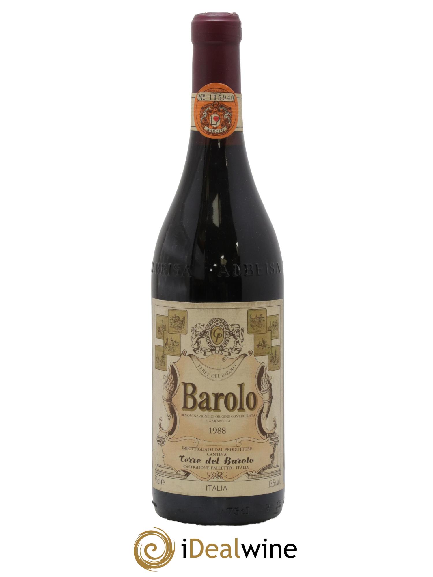 Barolo Terre del Barolo 1988 - Lot de 1 bouteille - 0