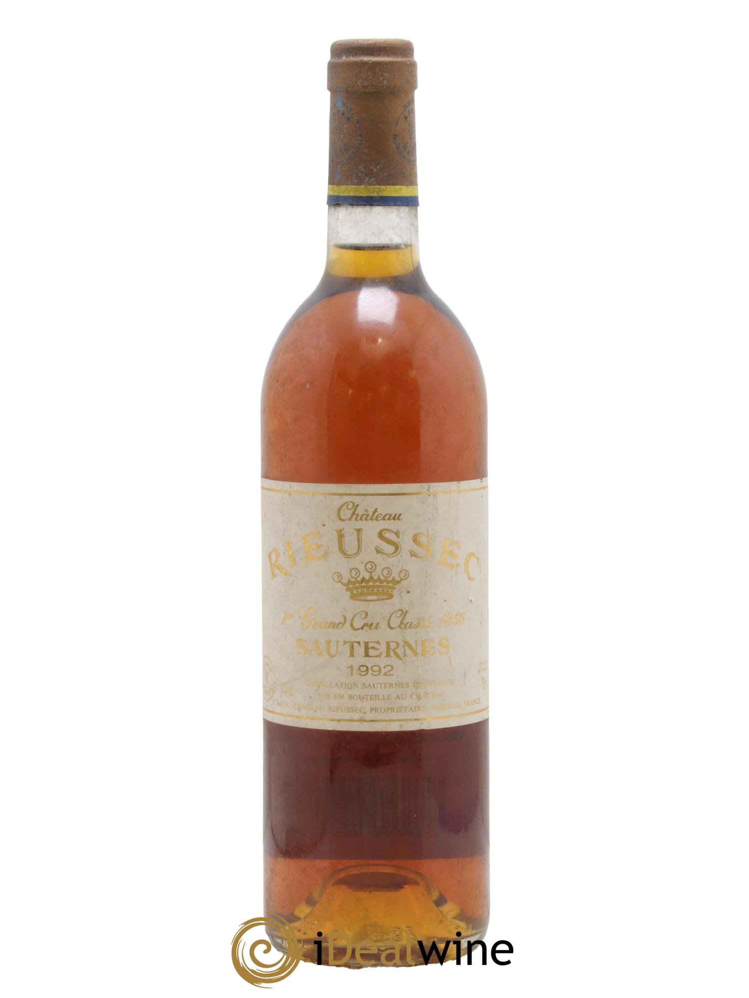 Château Rieussec 1er Grand Cru Classé 1992 - Lot de 1 bouteille - 0