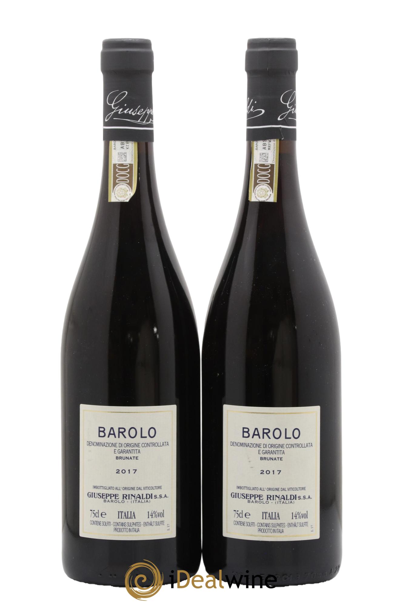 Barolo DOCG Brunate Giuseppe Rinaldi 2017 - Lot of 2 bottles - 1