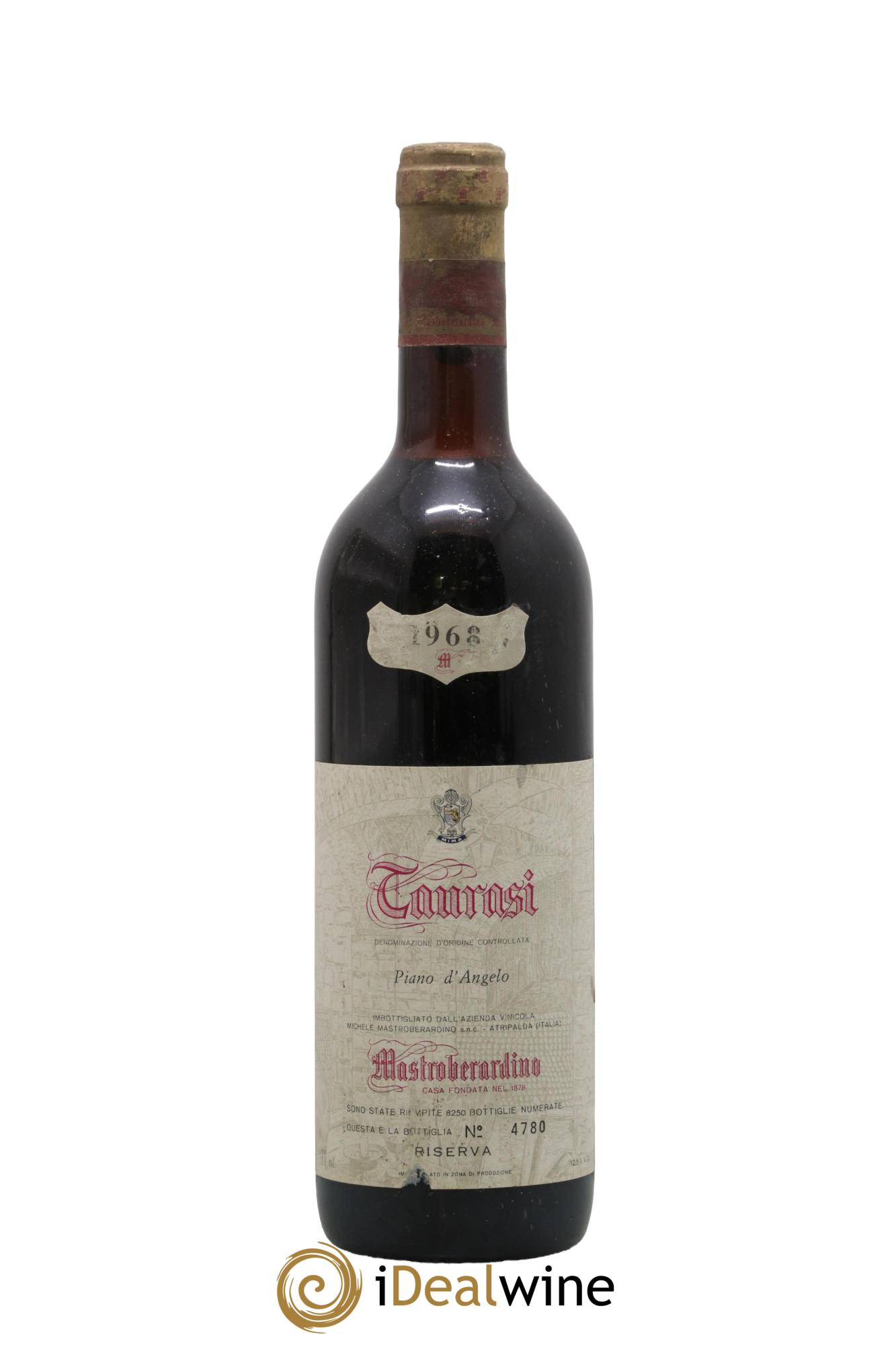 Italie Riserva Piano d Angelo Mastroberardino 1968 - Posten von 1 Flasche - 0