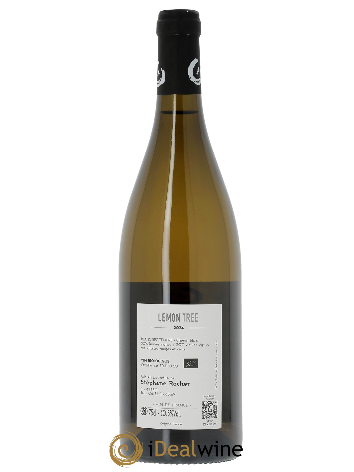 Vin de France Lemon Tree La Ferme du Mont Benault - Stéphane Rocher 2024 - Lot de 1 bouteille - 1