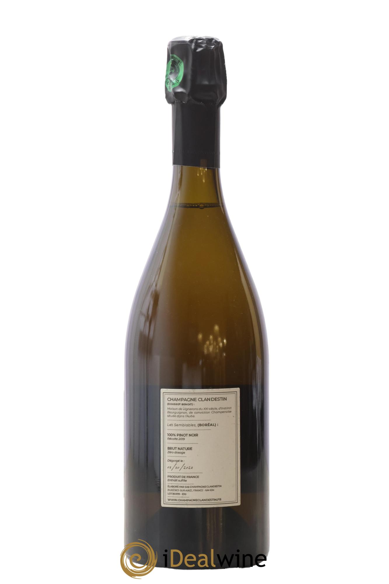 Les Semblables Boréal Clandestin 2019 - Lot de 1 bouteille - 1