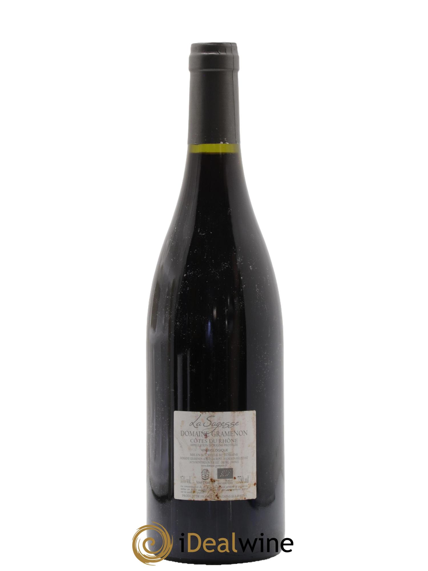 Côtes-du-Rhône La Sagesse Gramenon (Domaine) 2017 - Lot de 1 bouteille - 1