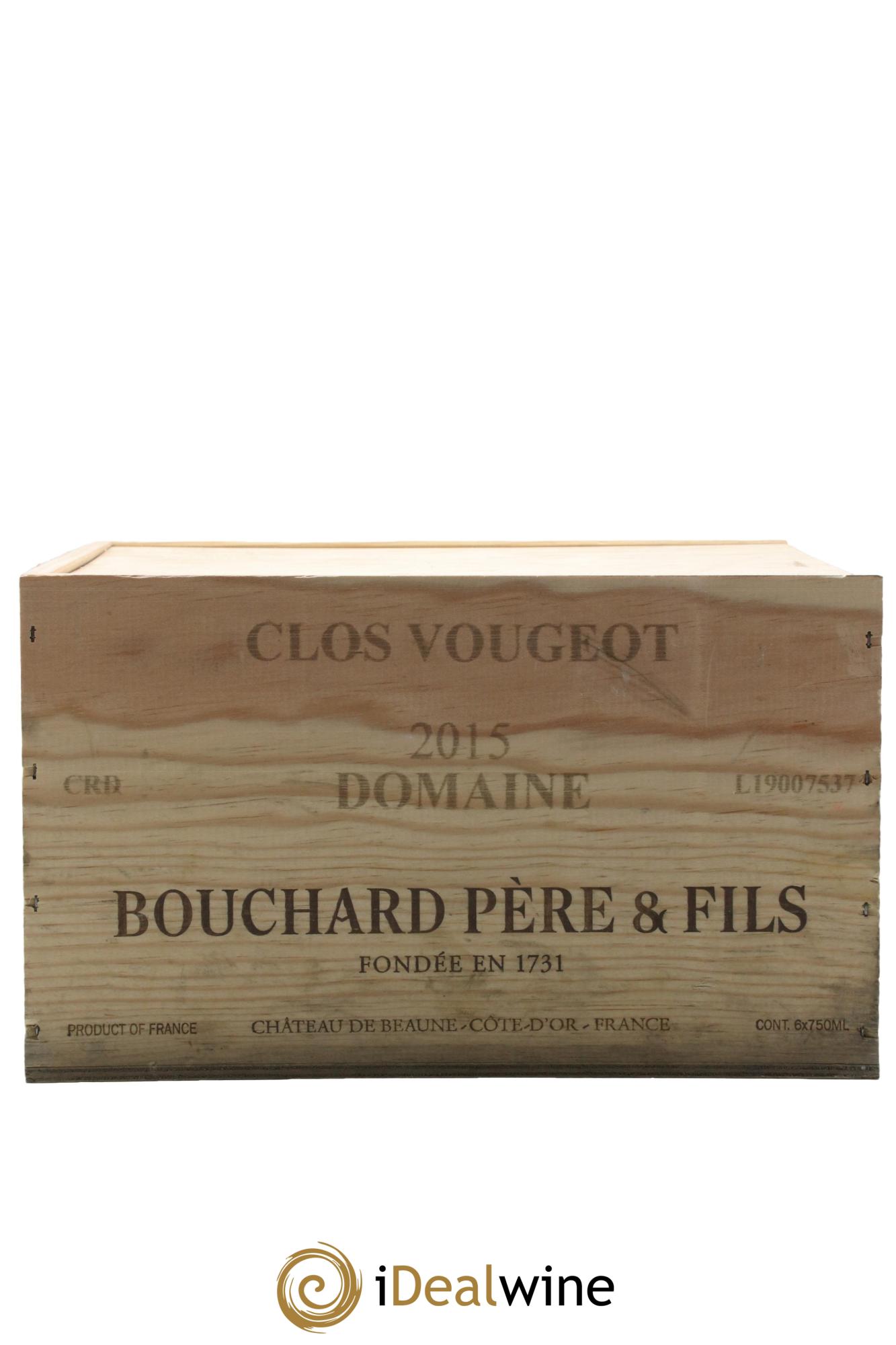 Clos de Vougeot Grand Cru Bouchard Père & Fils 2015 - Lot de 6 bouteilles - 3