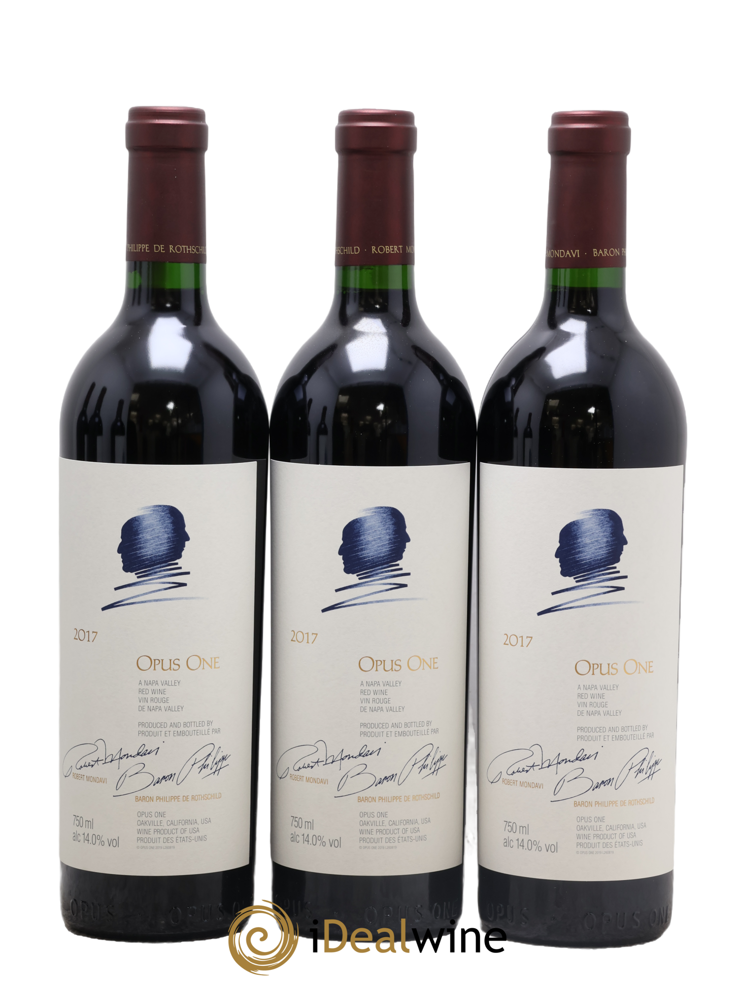 Napa Valley Opus One Robert Mondavi 2017 - Lotto di 6 bottiglie - 1