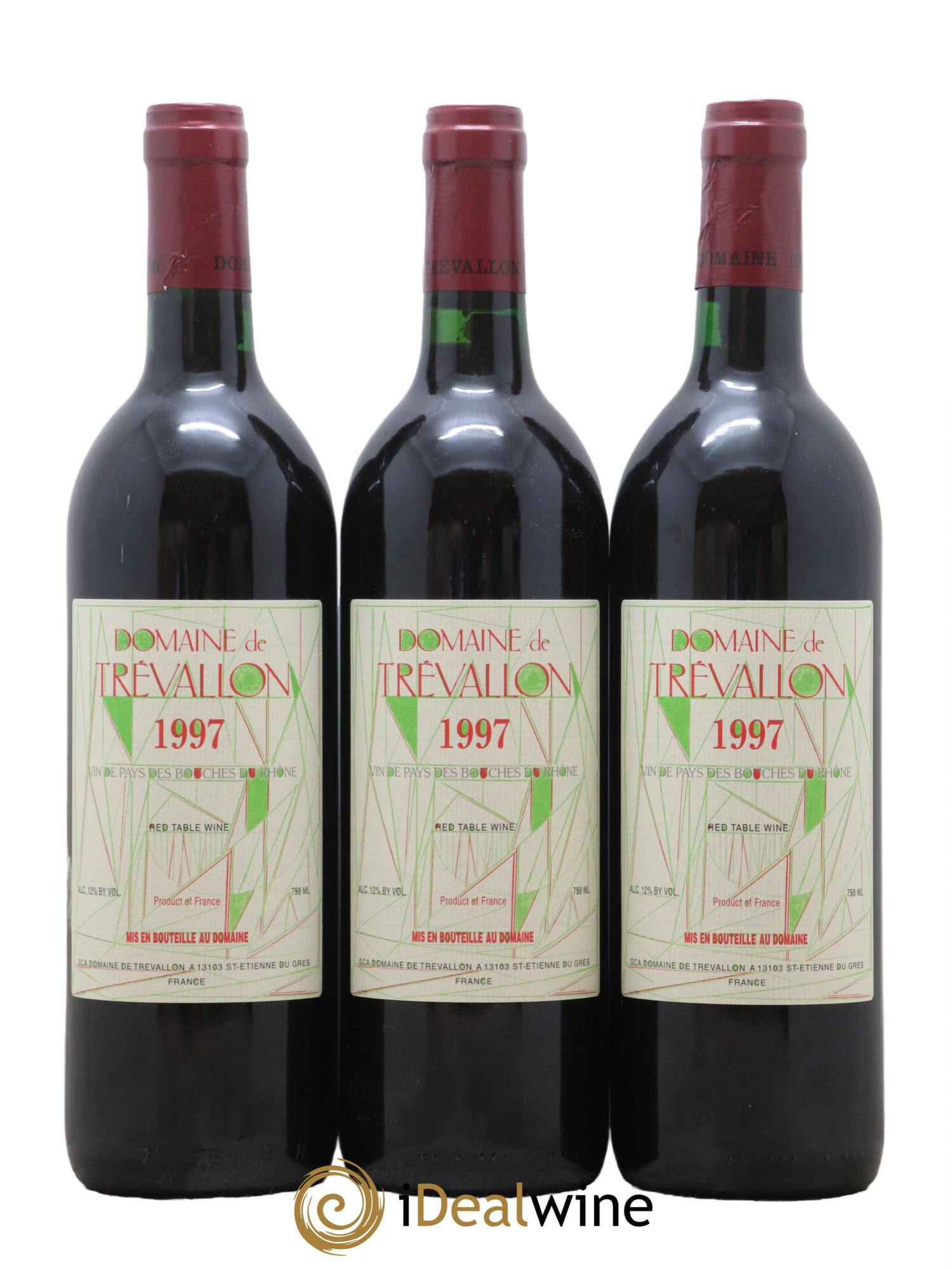 VDP Bouches du Rhône Trévallon (Domaine de) Eloi Dürrbach 1997 - Lot de 12 bouteilles - 2