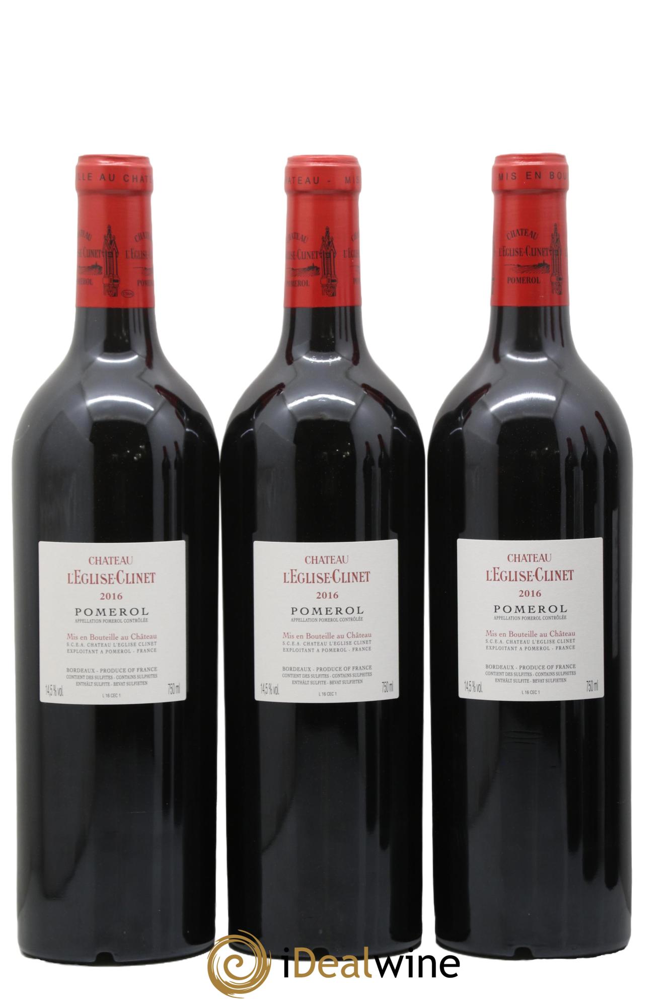 Château l' Église Clinet 2016 - Lotto di 6 bottiglie - 4