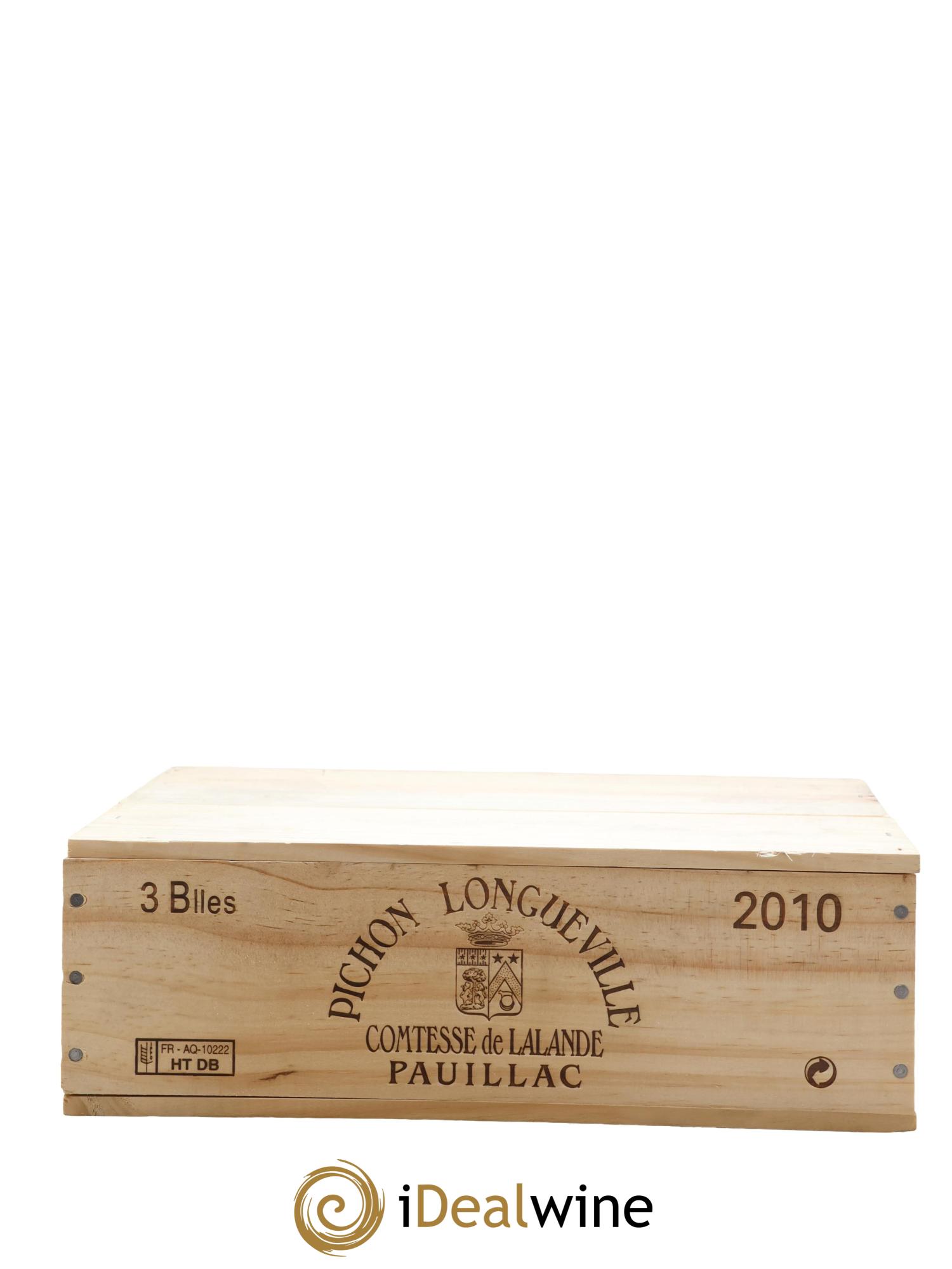 Château Pichon Longueville Comtesse de Lalande 2ème Grand Cru Classé 2010 - Lotto di 3 bottiglie - 2
