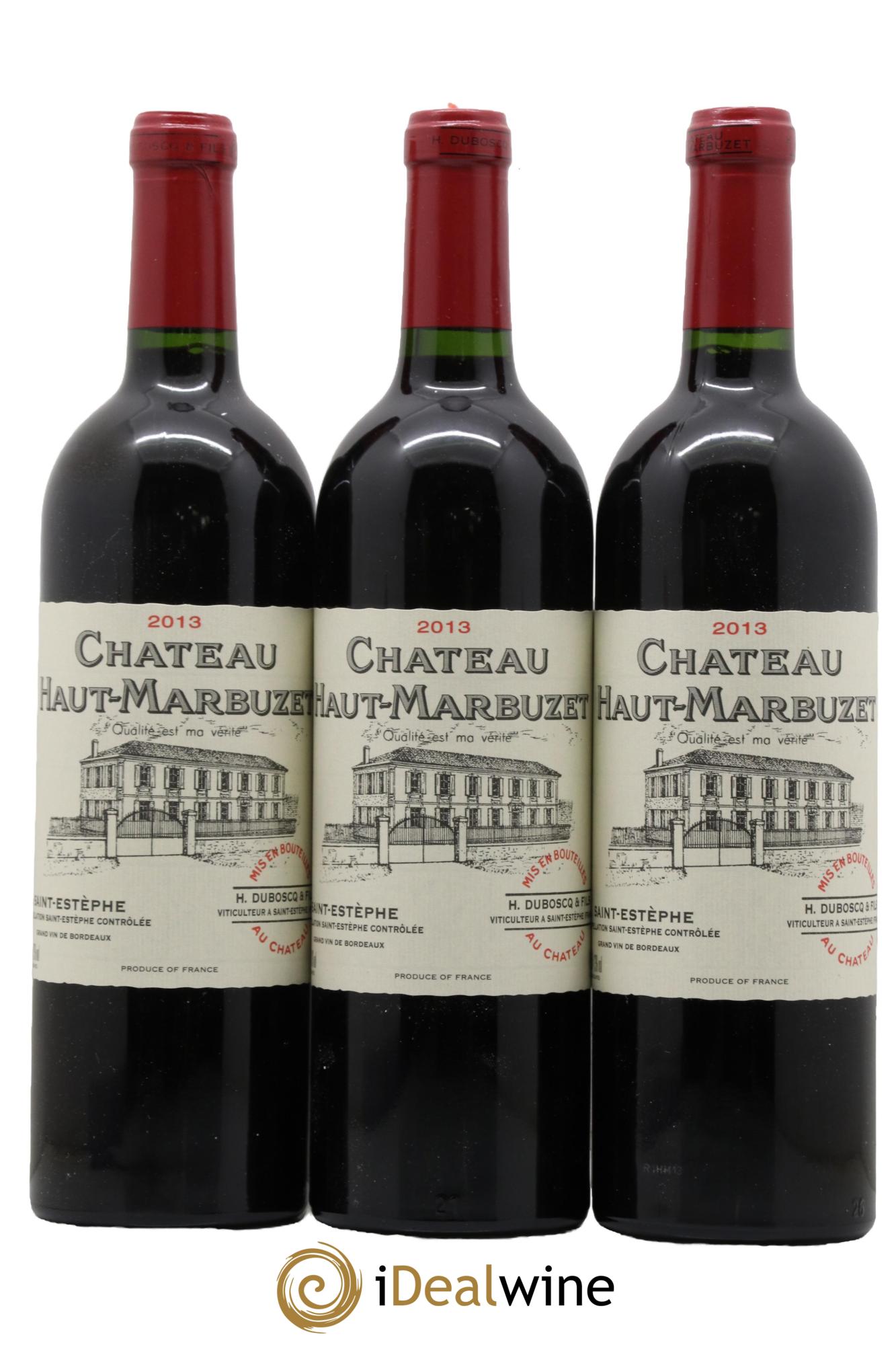 Château Haut Marbuzet 2013 - Lot de 3 bouteilles - 0