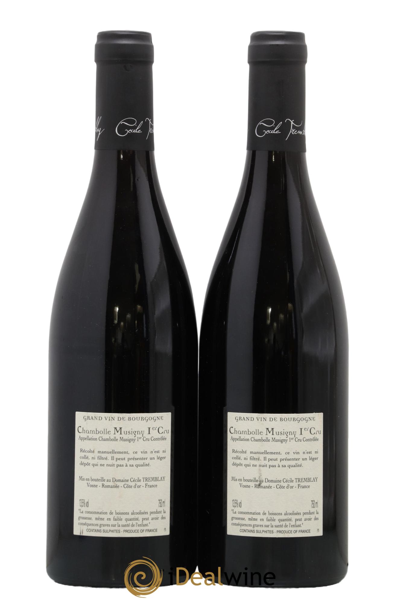 Chambolle-Musigny 1er Cru Les Feusselottes Cécile Tremblay 2019 - Lot of 2 bottles - 1