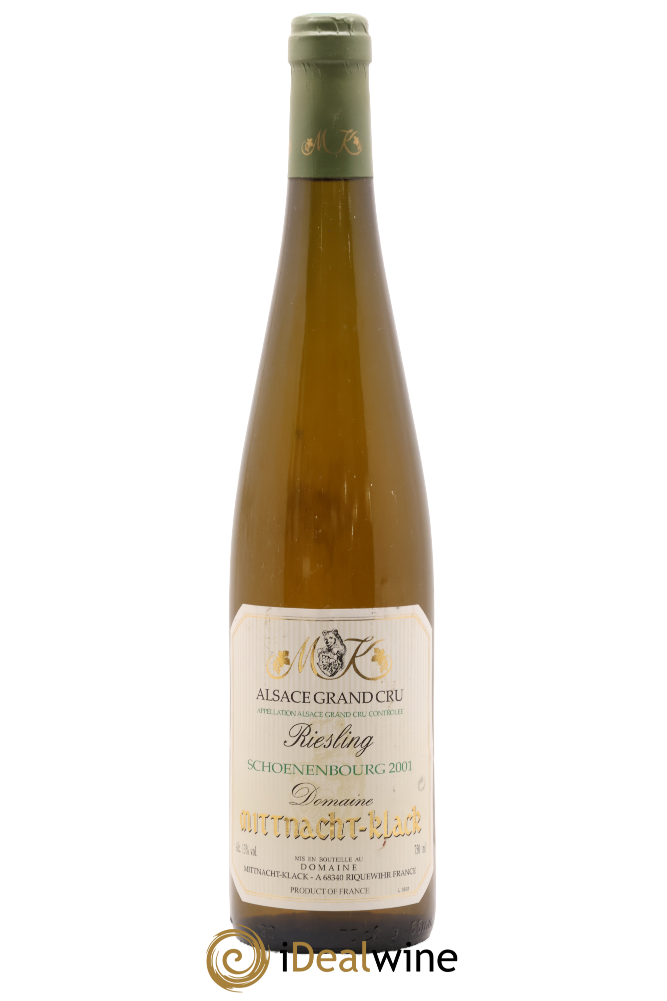 Alsace Riesling Grand Cru Schonenbourg Domaine Mittnacht klack 2001 - Lot of 1 bottle - 0