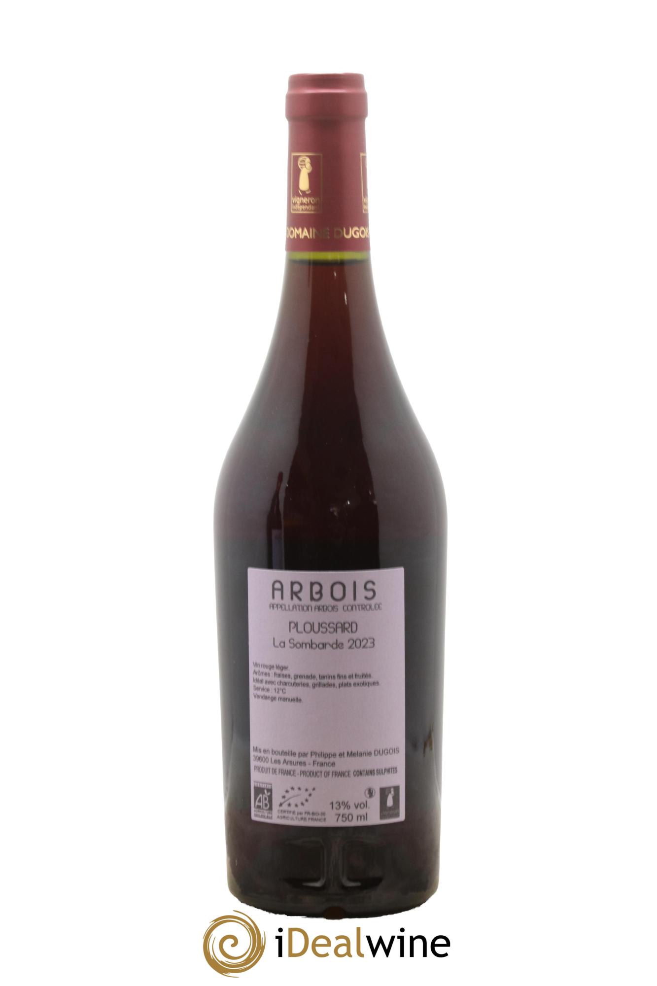 Arbois Ploussard La Sombarde Domaine Dugois 2023 - Posten von 1 Flasche - 1