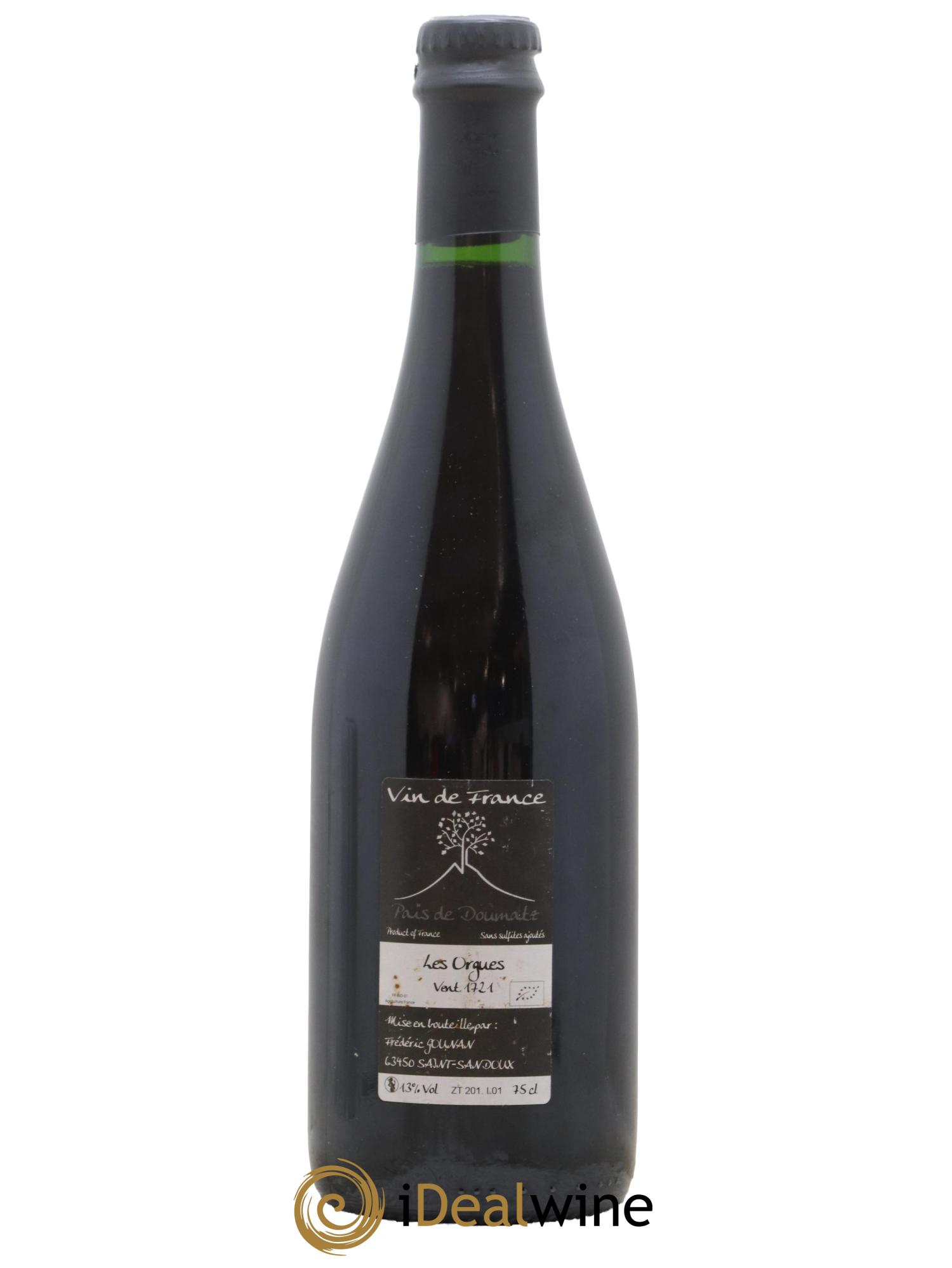 Vin de France Les Orgues Vignoble de l'Arbre Blanc 2017 - Lot de 1 bouteille - 1