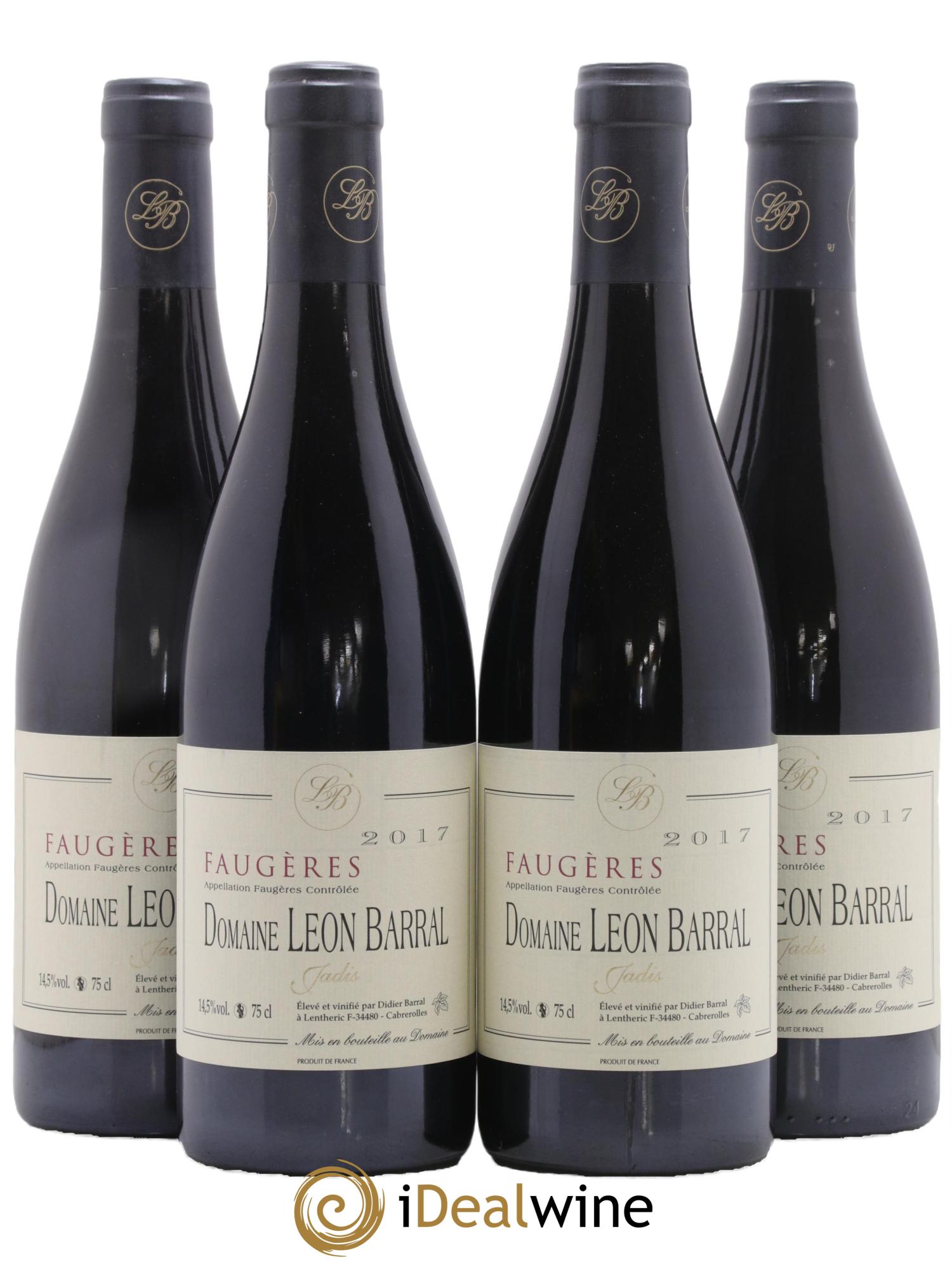Faugères Jadis Domaine Léon Barral 2017 - Lotto di 4 bottiglie - 0