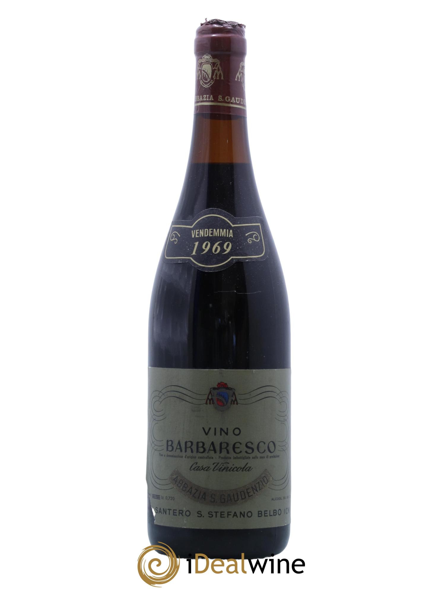 Barbaresco DOCG Abbazia San Gaudenzio 1969 - Lot de 1 bouteille - 0