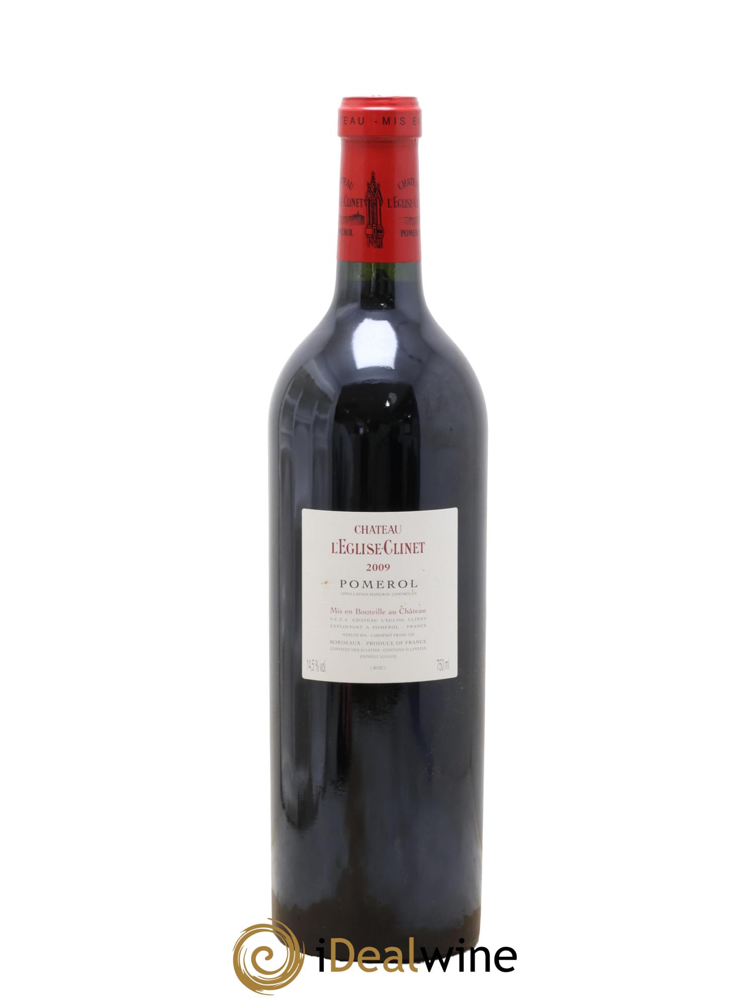 Château l' Église Clinet 2009 - Lot de 1 bouteille - 1