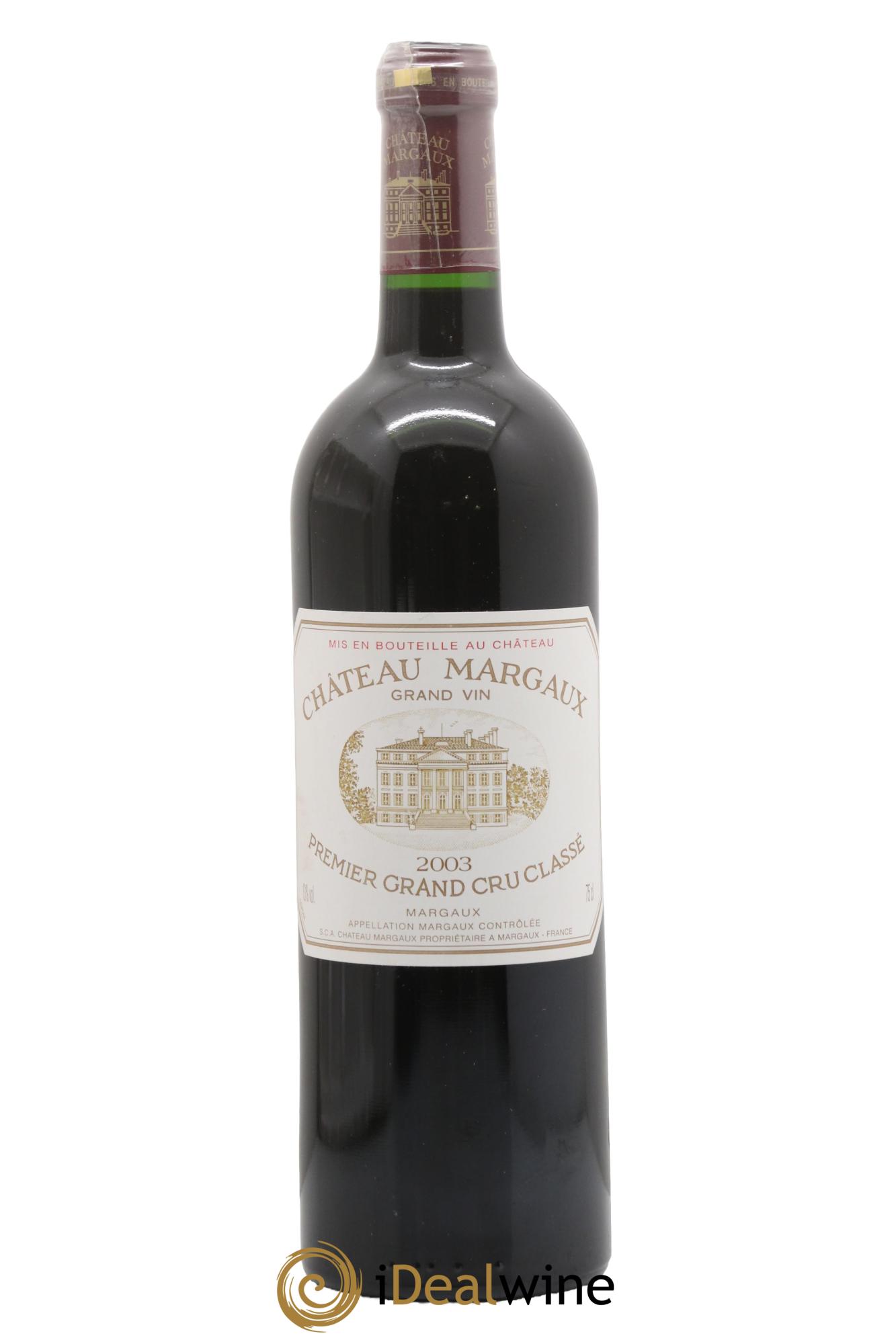Château Margaux 1er Grand Cru Classé 2003 - Lot de 1 bouteille - 0