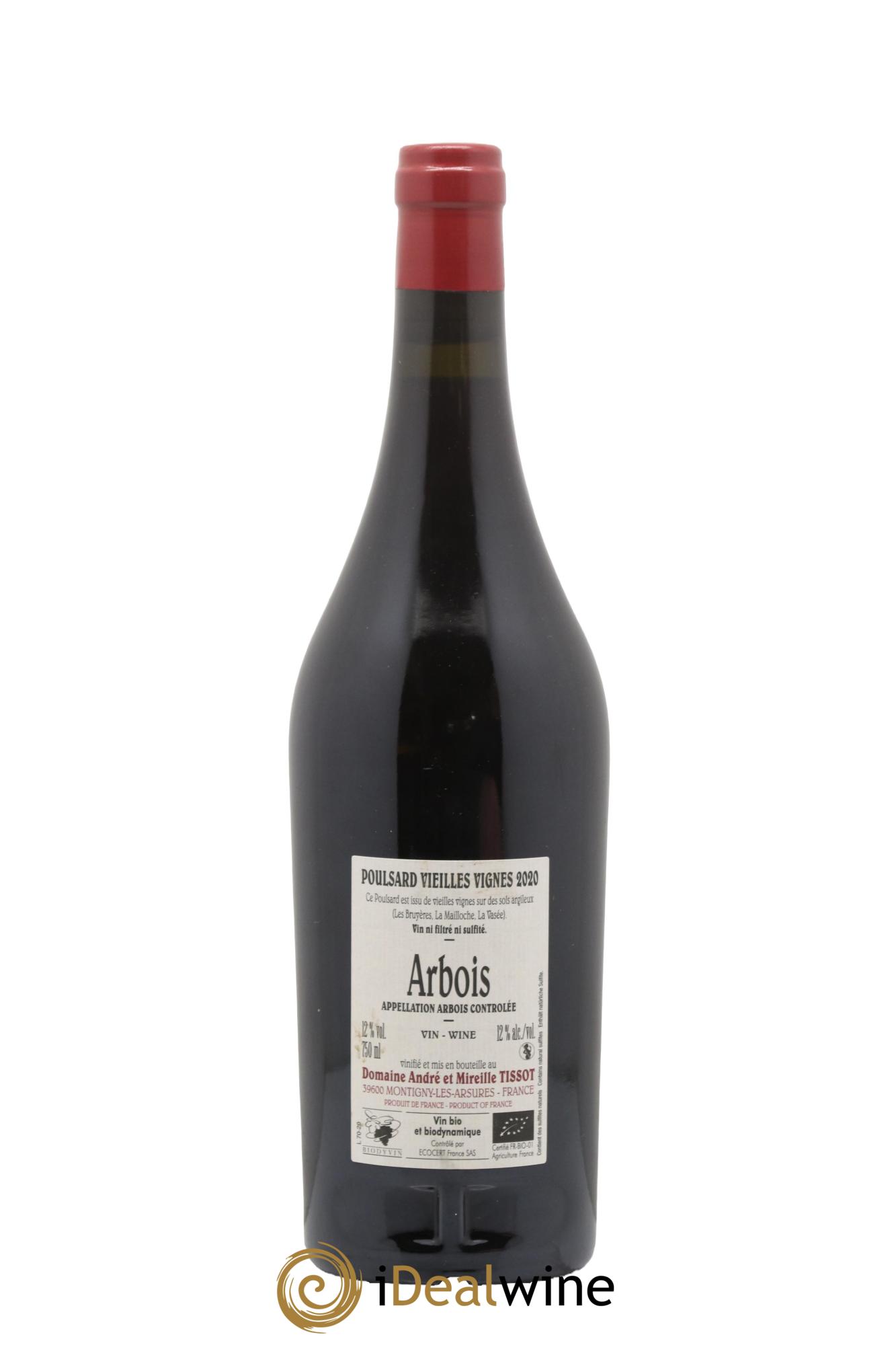 Arbois Poulsard Vieilles Vignes Bénédicte et Stéphane Tissot 2020 - Lot of 1 bottle - 1