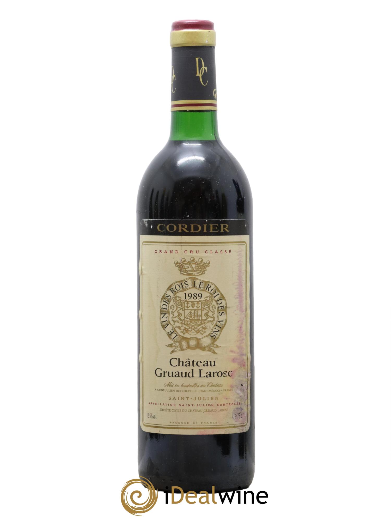 Château Gruaud Larose 2ème Grand Cru Classé 1989 - Lot de 1 bouteille - 0