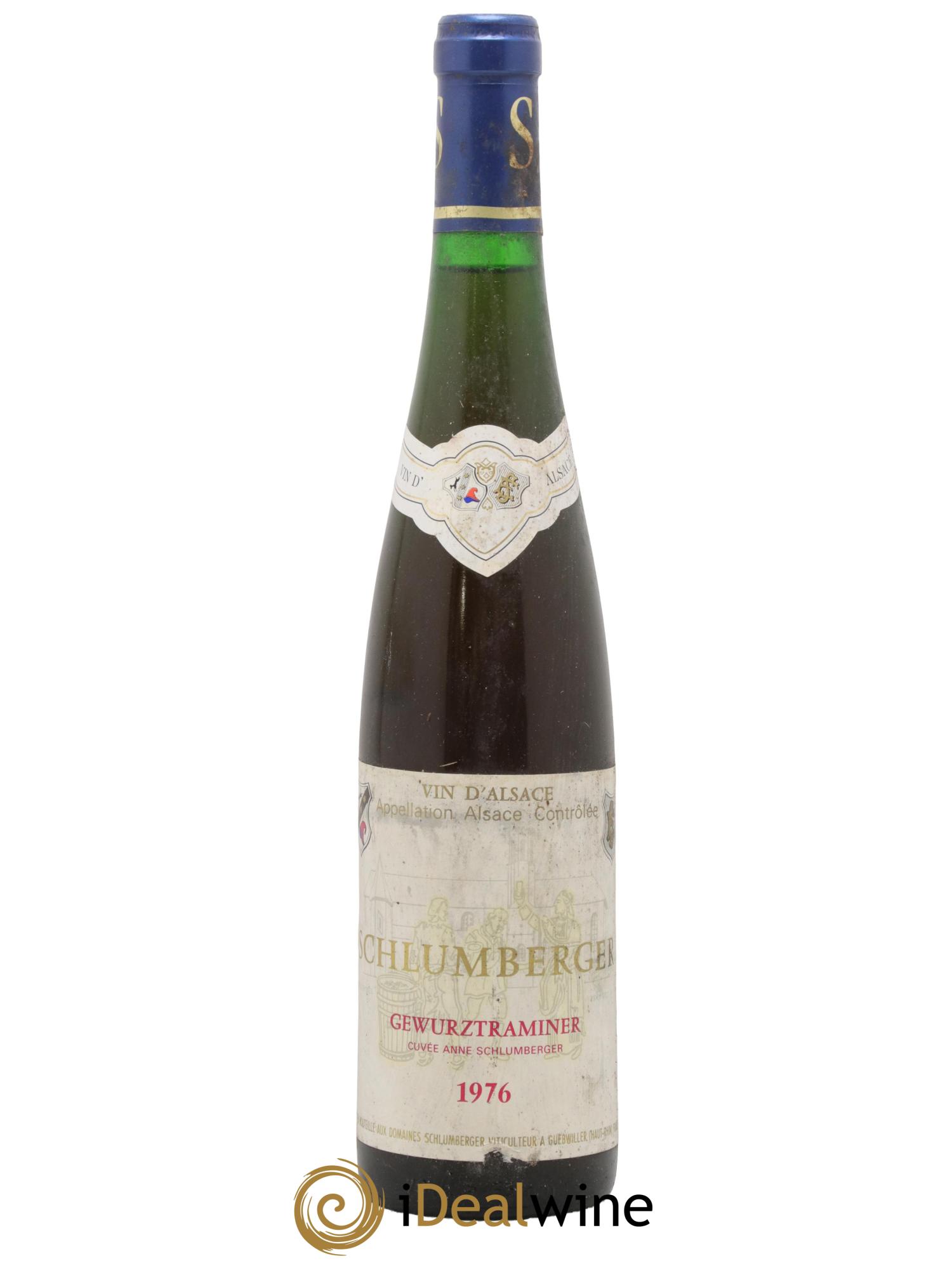 Alsace Gewurztraminer Cuvée Anne Grains Nobles Domaine Schlumberger 1976 - Posten von 1 Flasche - 0